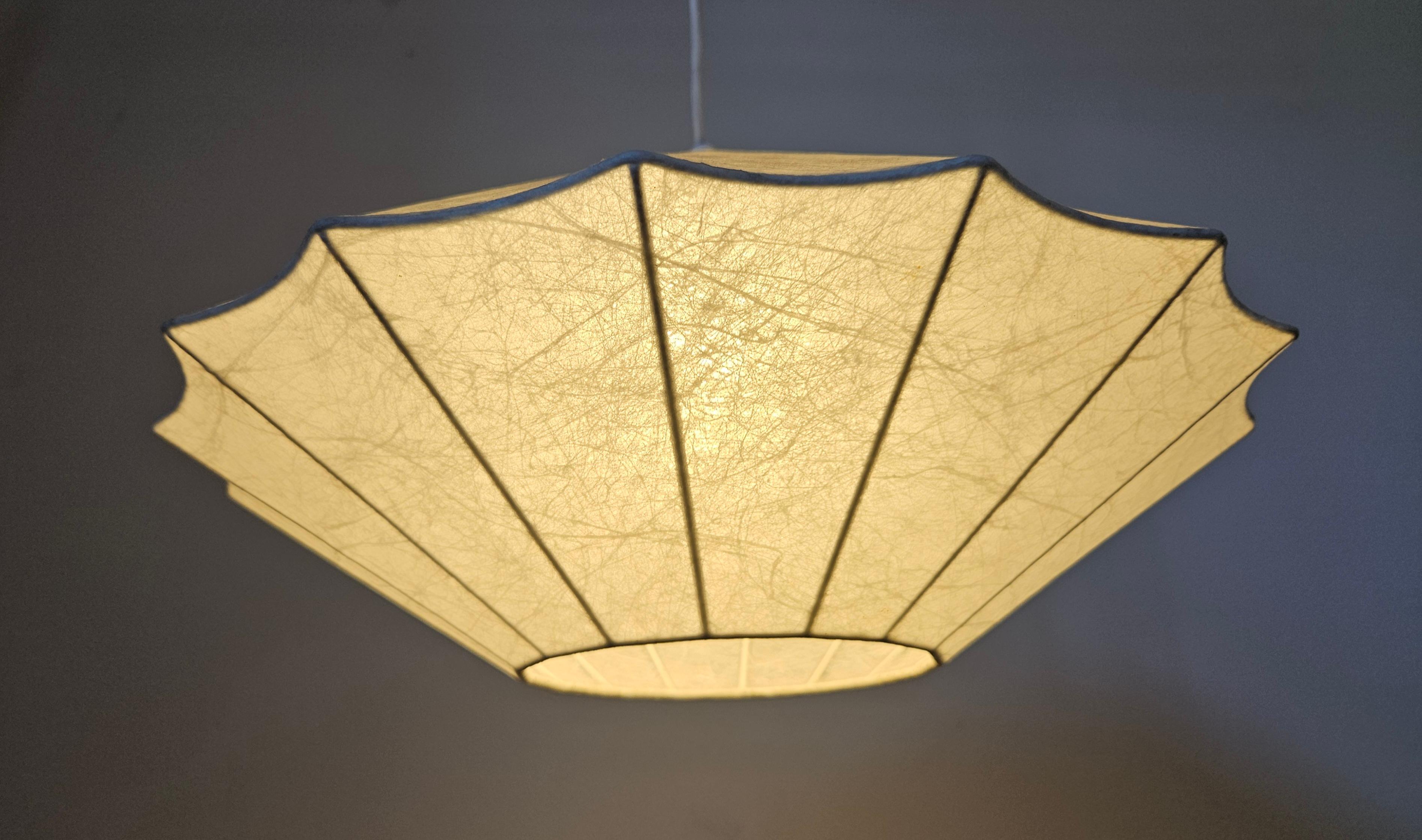 Midcentury Pendant Cocoon Designed by Achille Castiglioni, Italy, 1960s en venta 6