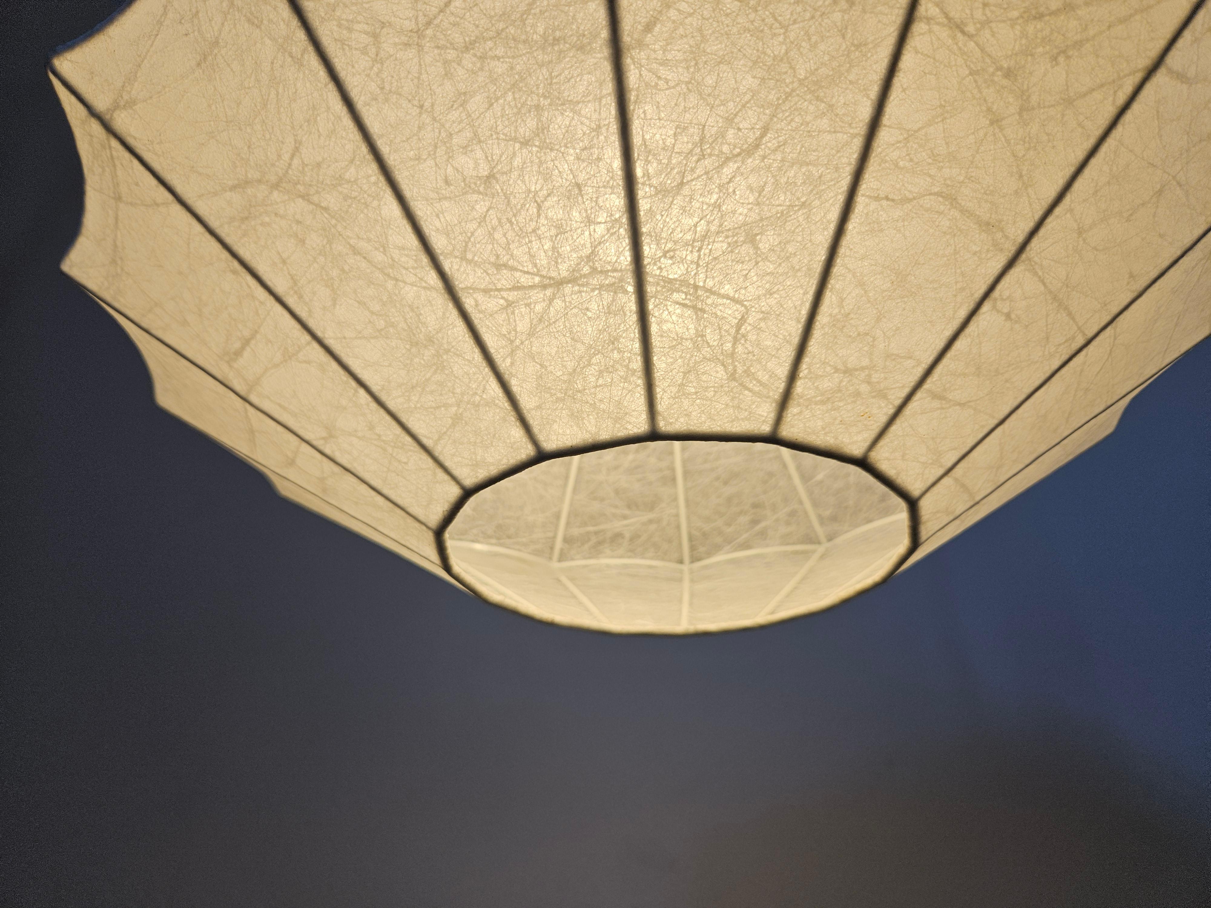 Midcentury Pendant Cocoon Designed by Achille Castiglioni, Italy, 1960s en venta 7