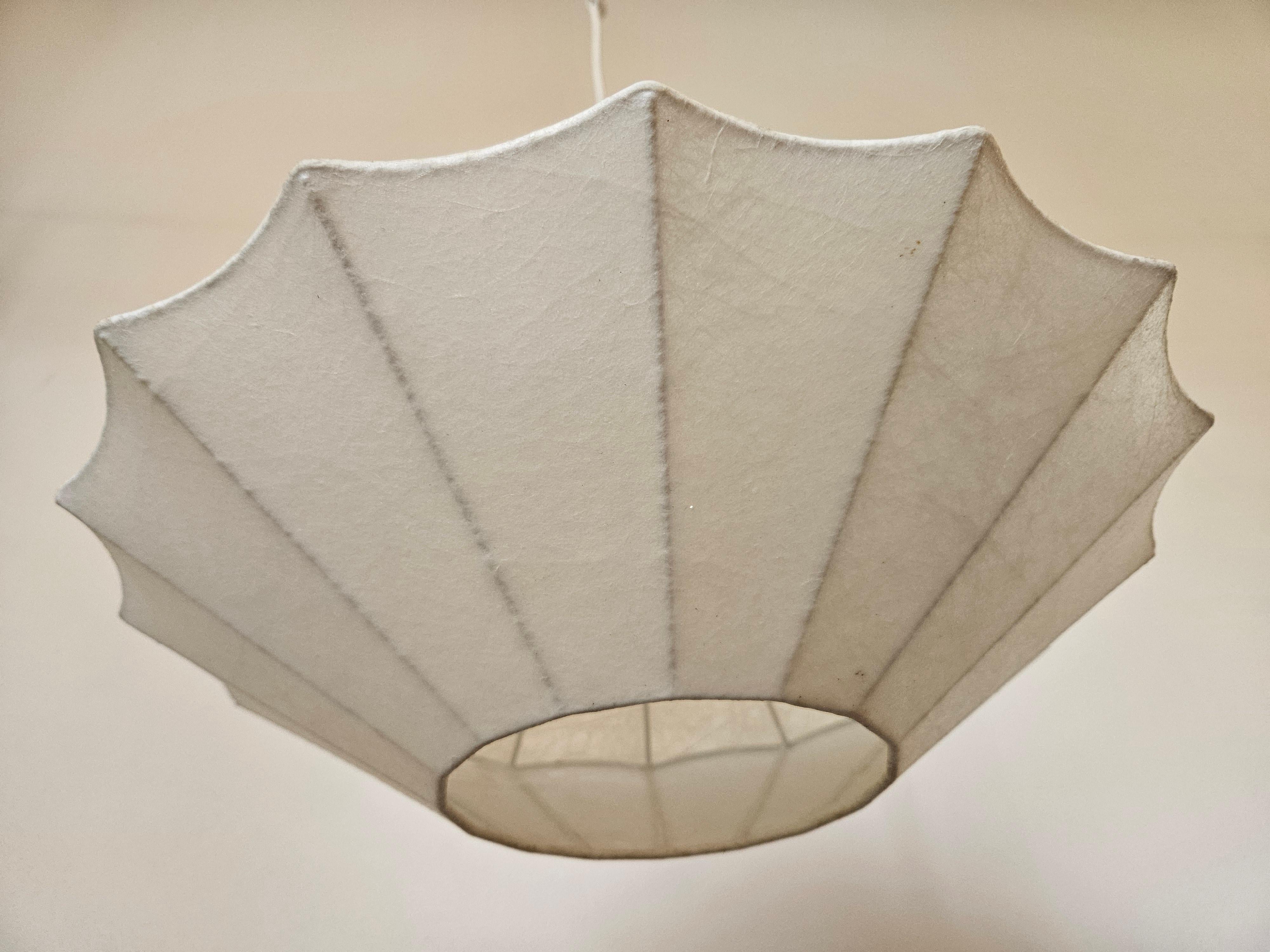 Midcentury Pendant Cocoon Designed by Achille Castiglioni, Italy, 1960s en venta 1