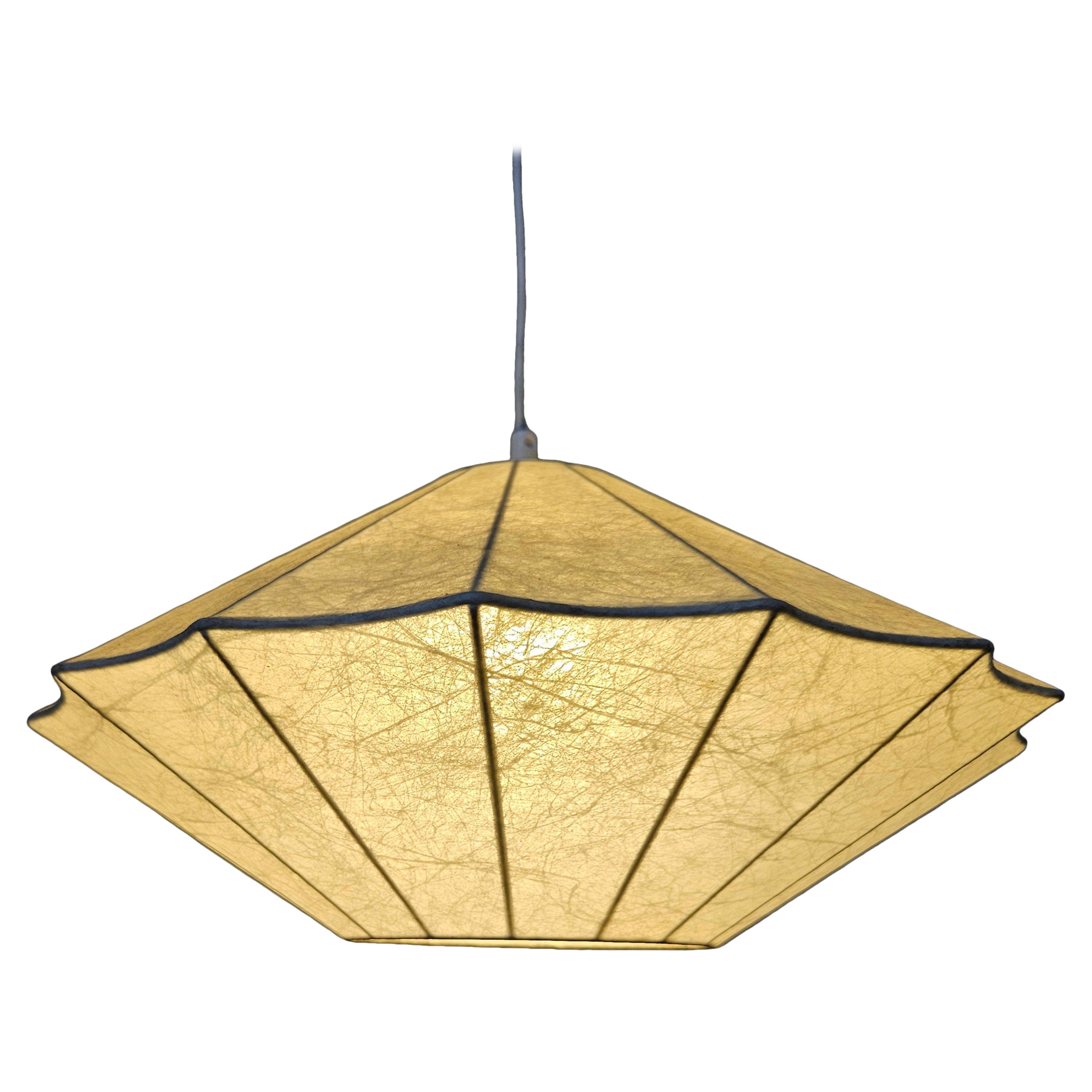 Midcentury Pendant Cocoon Designed by Achille Castiglioni, Italy, 1960s en venta