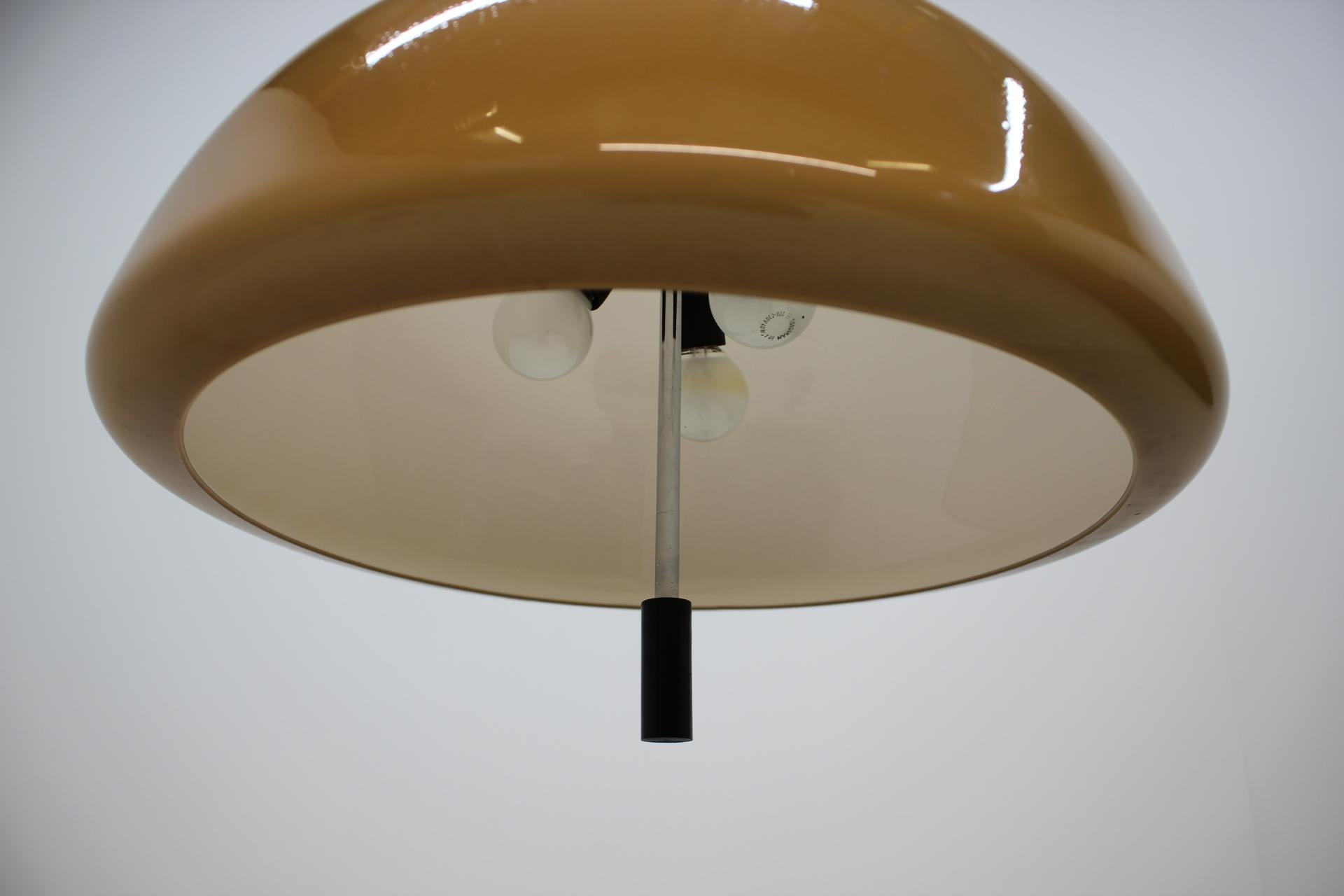 Late 20th Century Midcentury Pendant Designed by Harvey Guzzini for Meblo, Space Age, 1970s For Sale