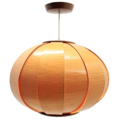 Midcentury Pendant from Veneer in Style of Verner Schou, 1960s
