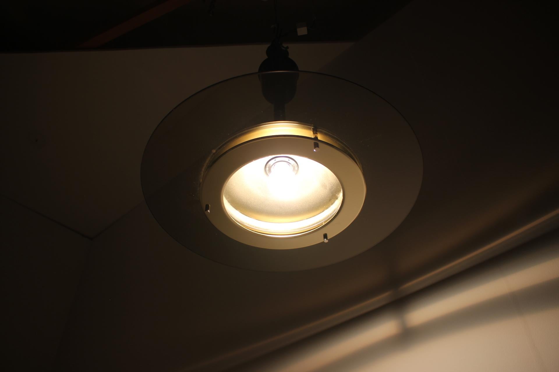 Aluminum Midcentury Pendant, Germany, 1970s For Sale