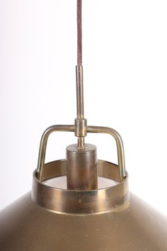 Midcentury Pendant in Brass by Frits Schlegel, Danish Design, 1960s