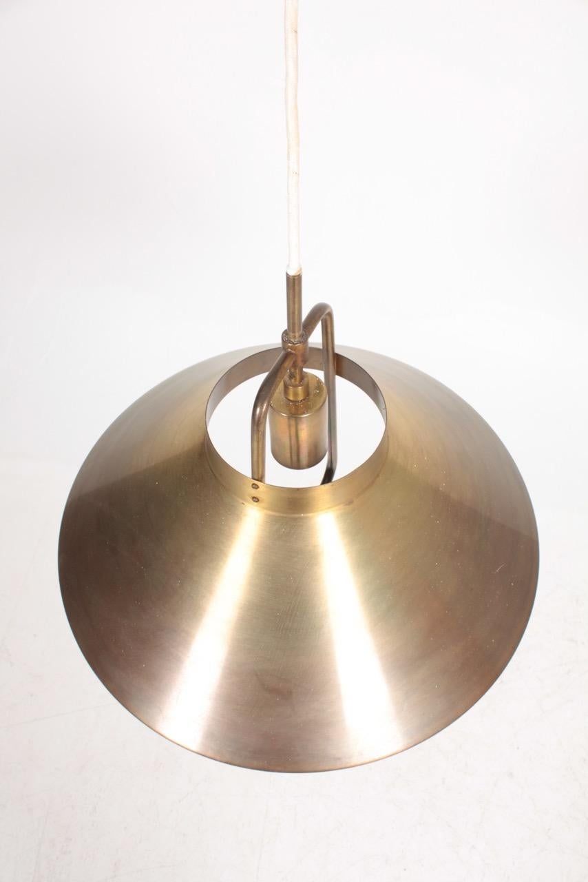 Mid-20th Century Midcentury Pendant in Brass by Frits Schlegel, Danish Design, 1960s For Sale
