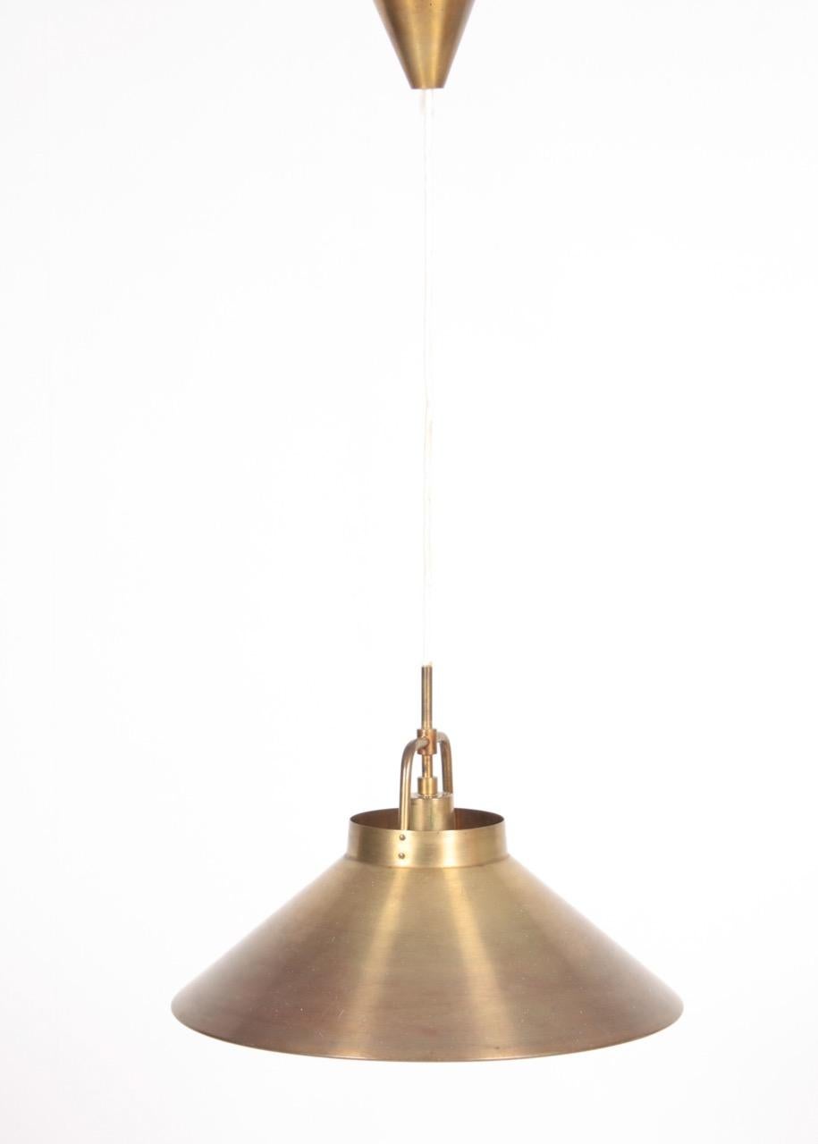 Midcentury Pendant in Brass by Frits Schlegel, Danish Design, 1960s For Sale 1