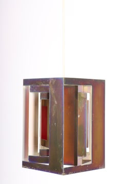 Midcentury Pendant in Brass by Simon P Henningsen, Danish Design, 1960s