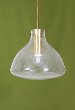 Midcentury Pendant Light by Glashütte Limburg Germany, 1970s