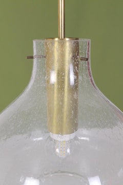 Midcentury Pendant Light by Glashütte Limburg Germany, 70s