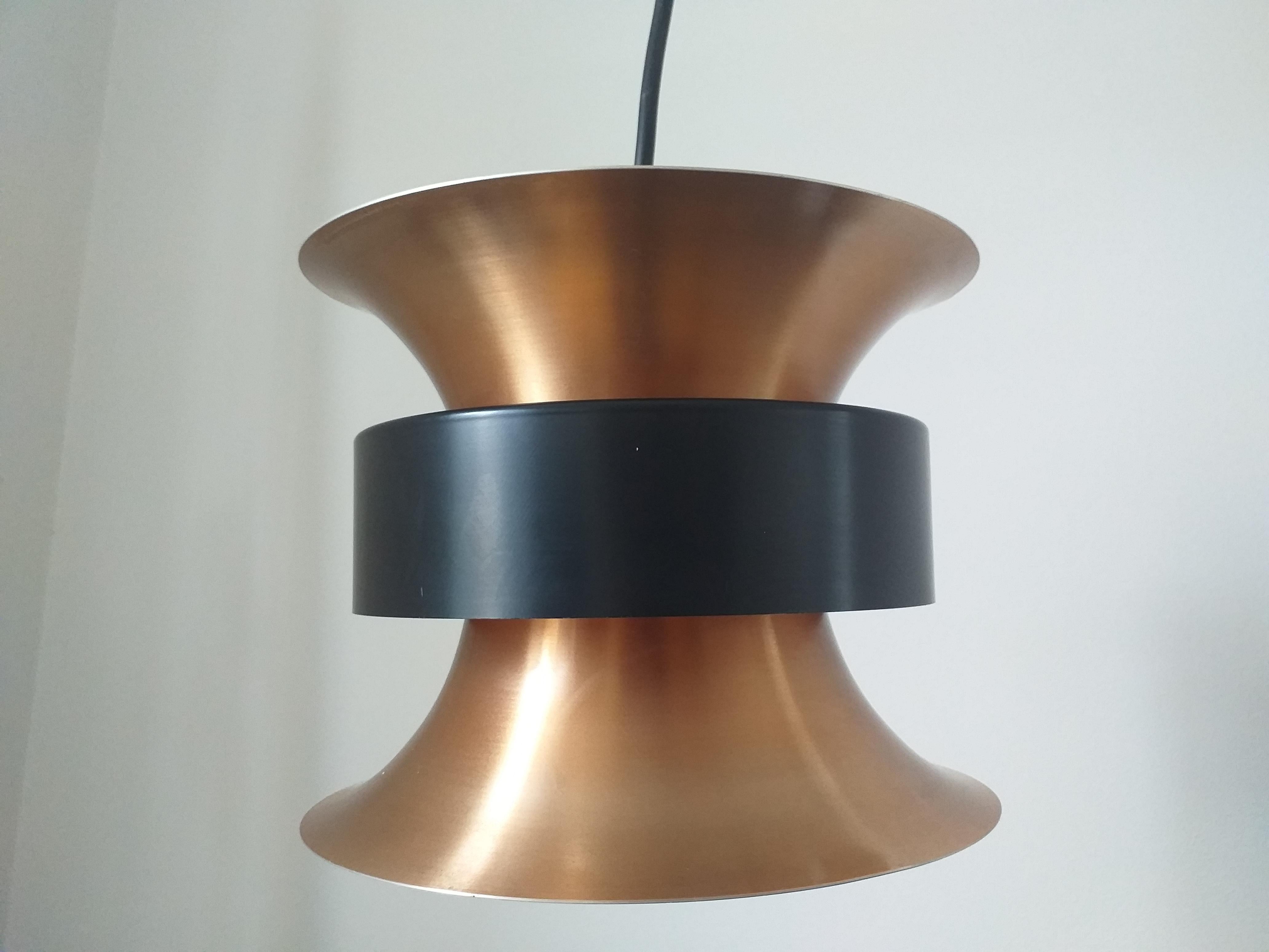 Midcentury Pendant Light Designed by Carl Thore, 1970s In Good Condition For Sale In Praha, CZ