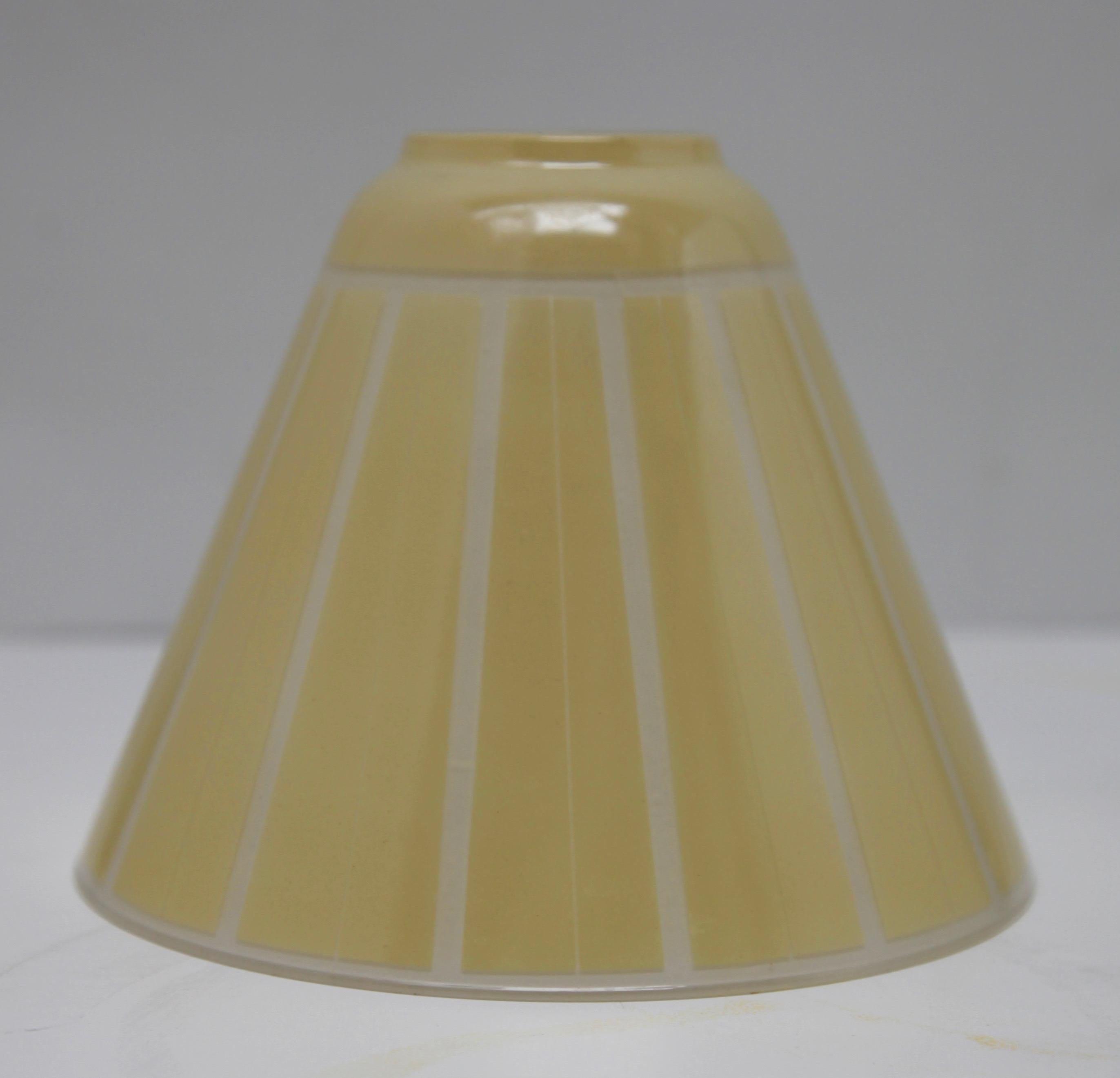 Midcentury Pendant Lobby Light Metal and Opaline Lampshade, 1950s For Sale 6