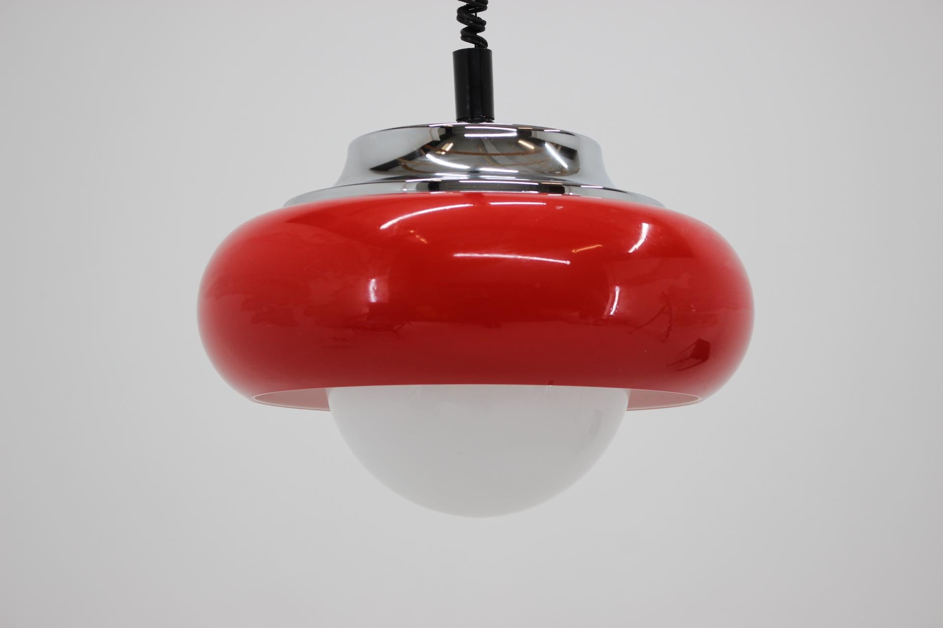 Mid-Century Modern Midcentury Pendant Meblo Designed by Harvey Guzzini, 1970s For Sale