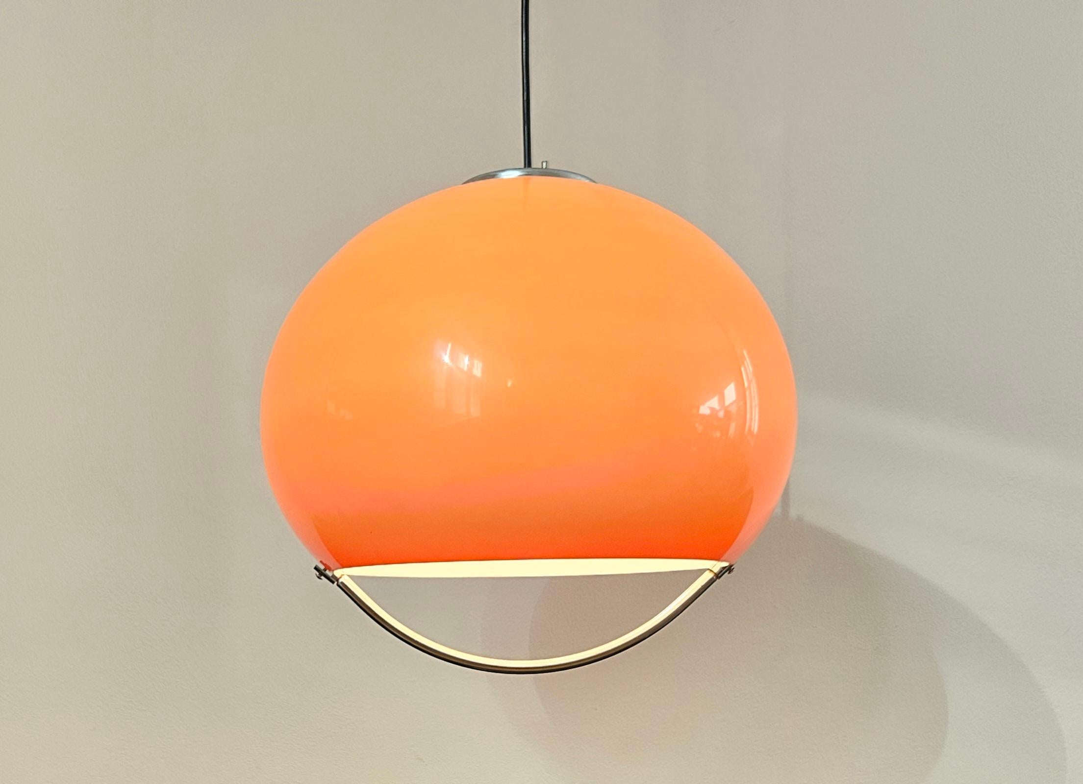 Midcentury Pendelleuchte Meblo, Harvey Guzzini, Space Age, Italien, 1970er Jahre im Angebot 10