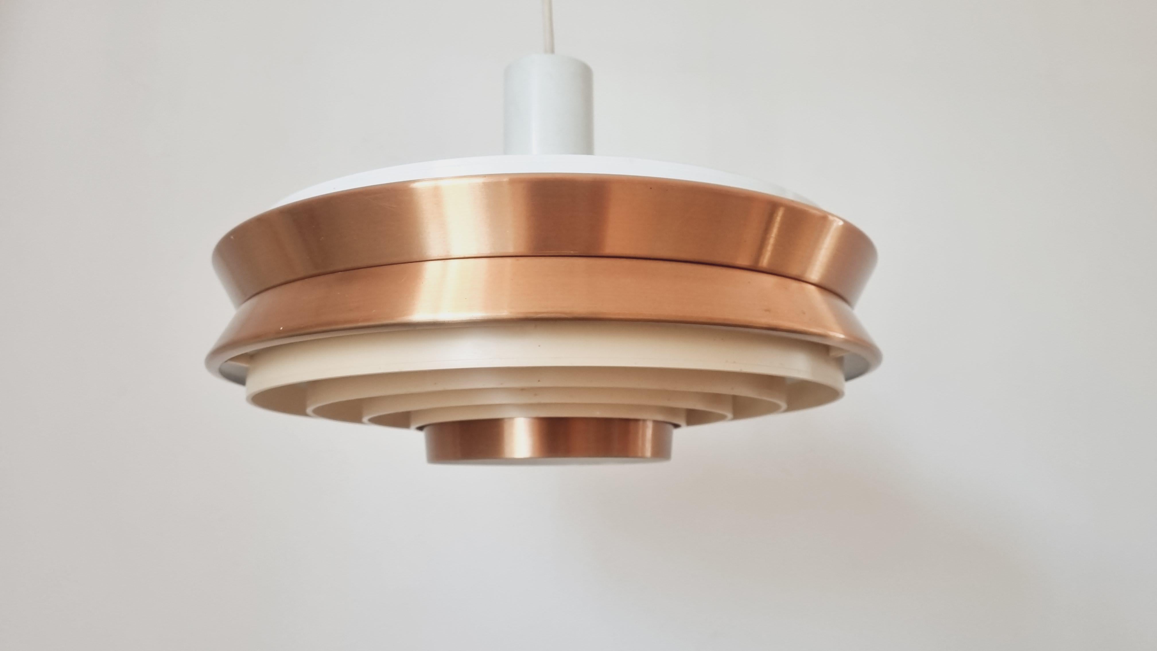 Danish Midcentury Pendant UFO in style of Jo Hammerborg, Denmark, 1970s For Sale