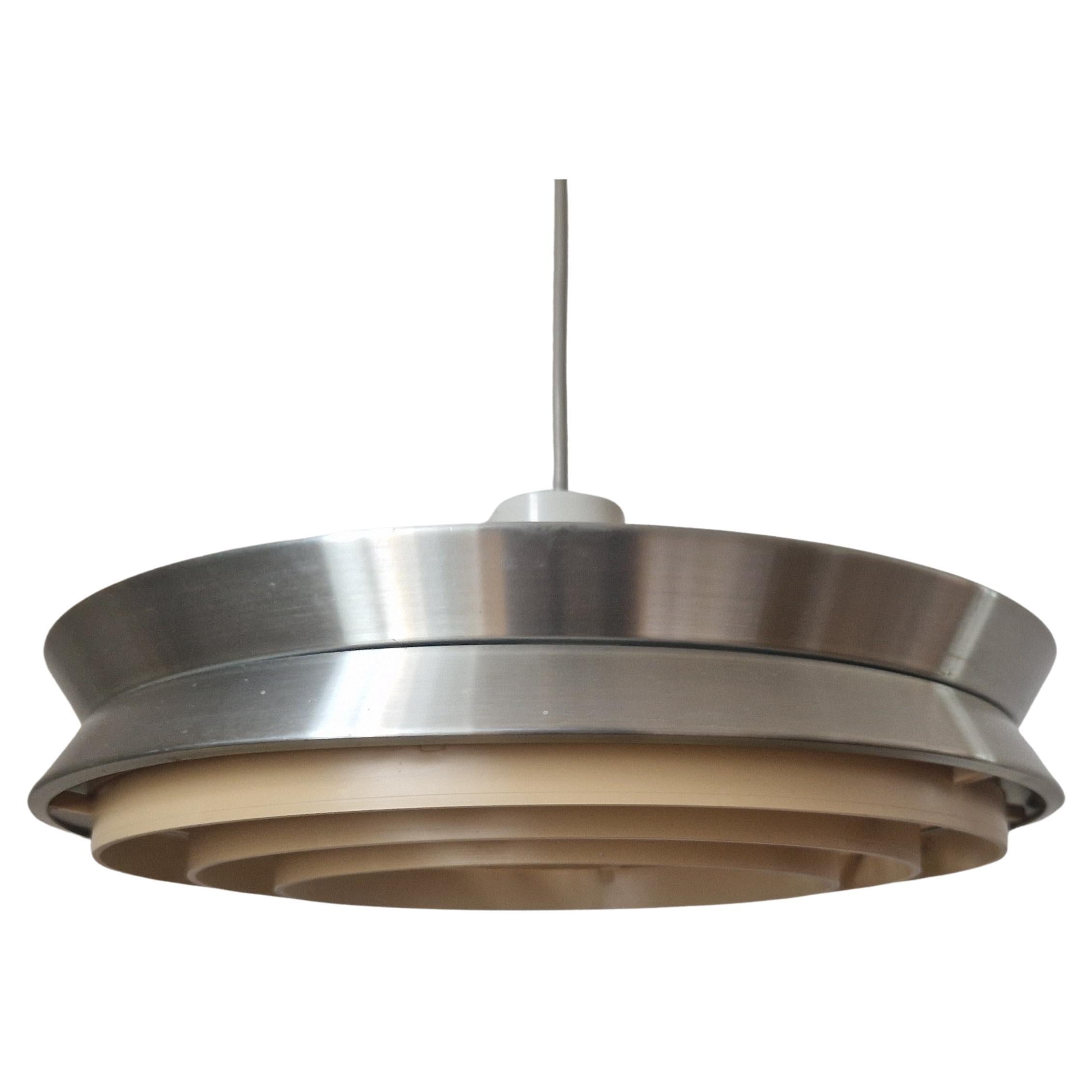Mid-Century-Pendelleuchte UFO im Stil von Jo Hammerborg, Dänemark, 1970er Jahre