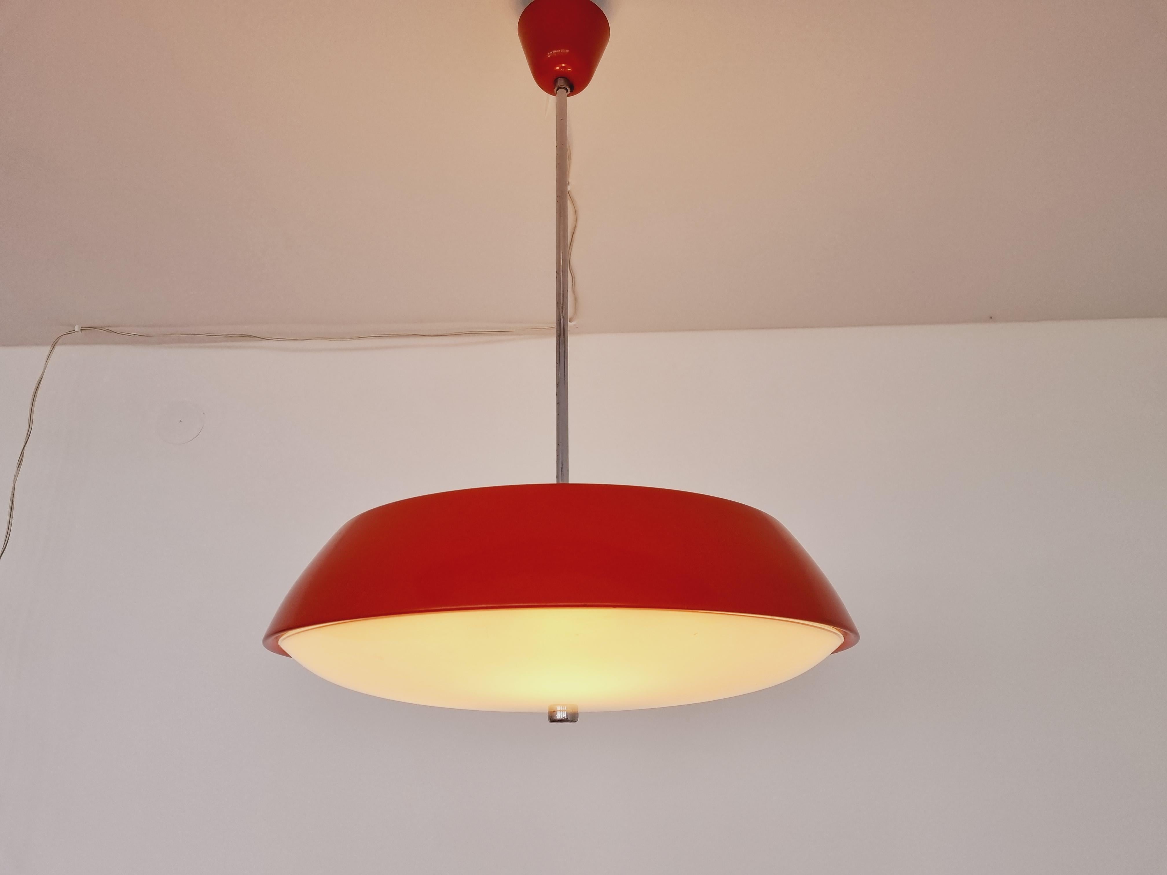 Midcentury Pendant UFO Napako designed by Josef Hurka, 1960s In Good Condition For Sale In Praha, CZ