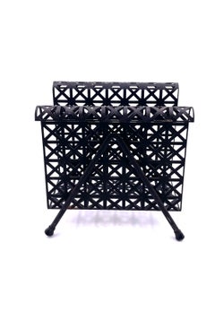 Midcentury Perforated Metal Letter Holder