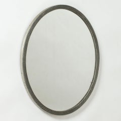 Miroir mural en étain du milieu du siècle, Estrid Ericson, Svenskt Tenn, Suède, années 1940