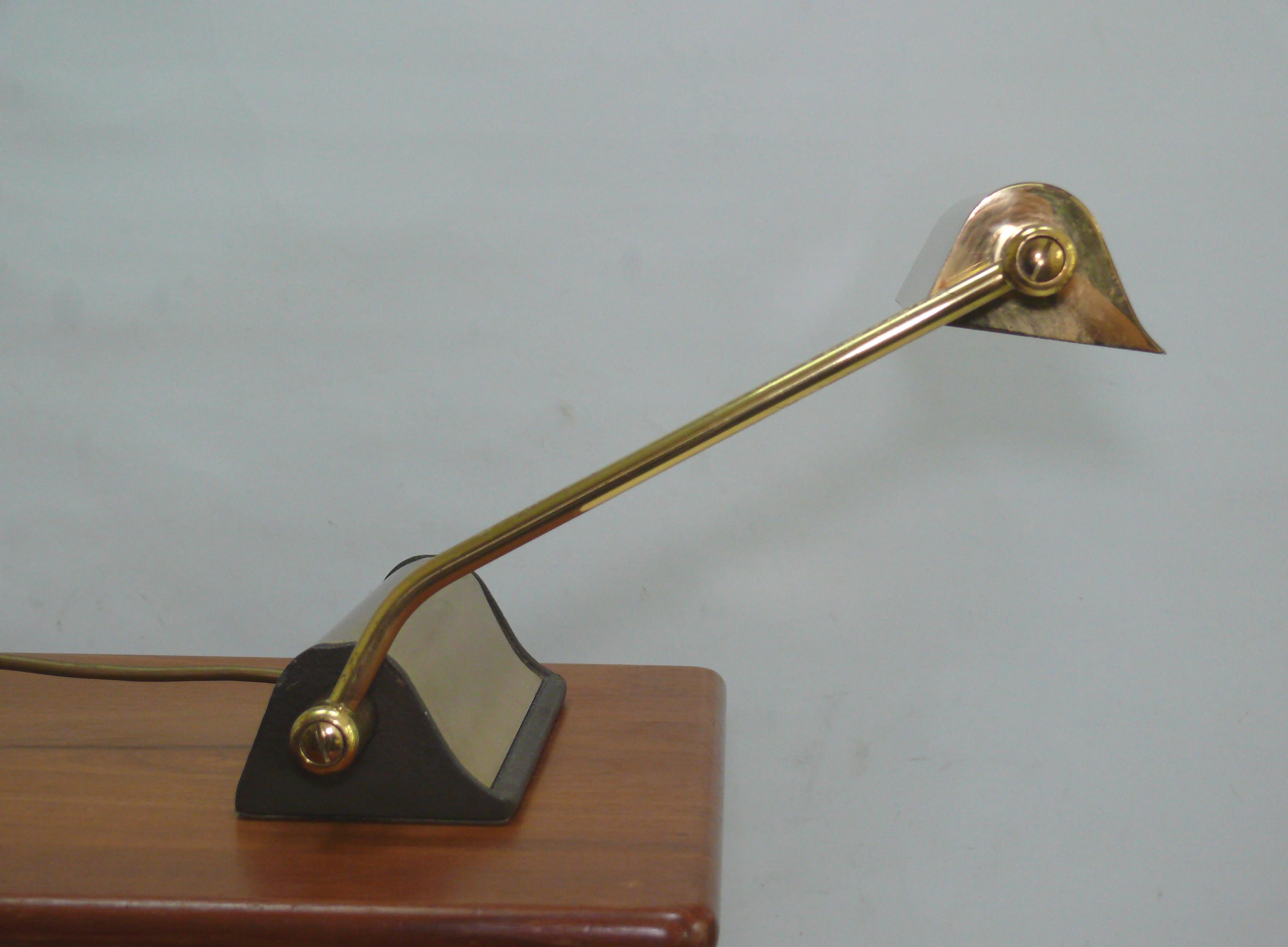 Mid-Century moderno Lampada da pianoforte / Lampada da tavolo del Medioevo, realizzata da Hillebrand - Germania, anni '60