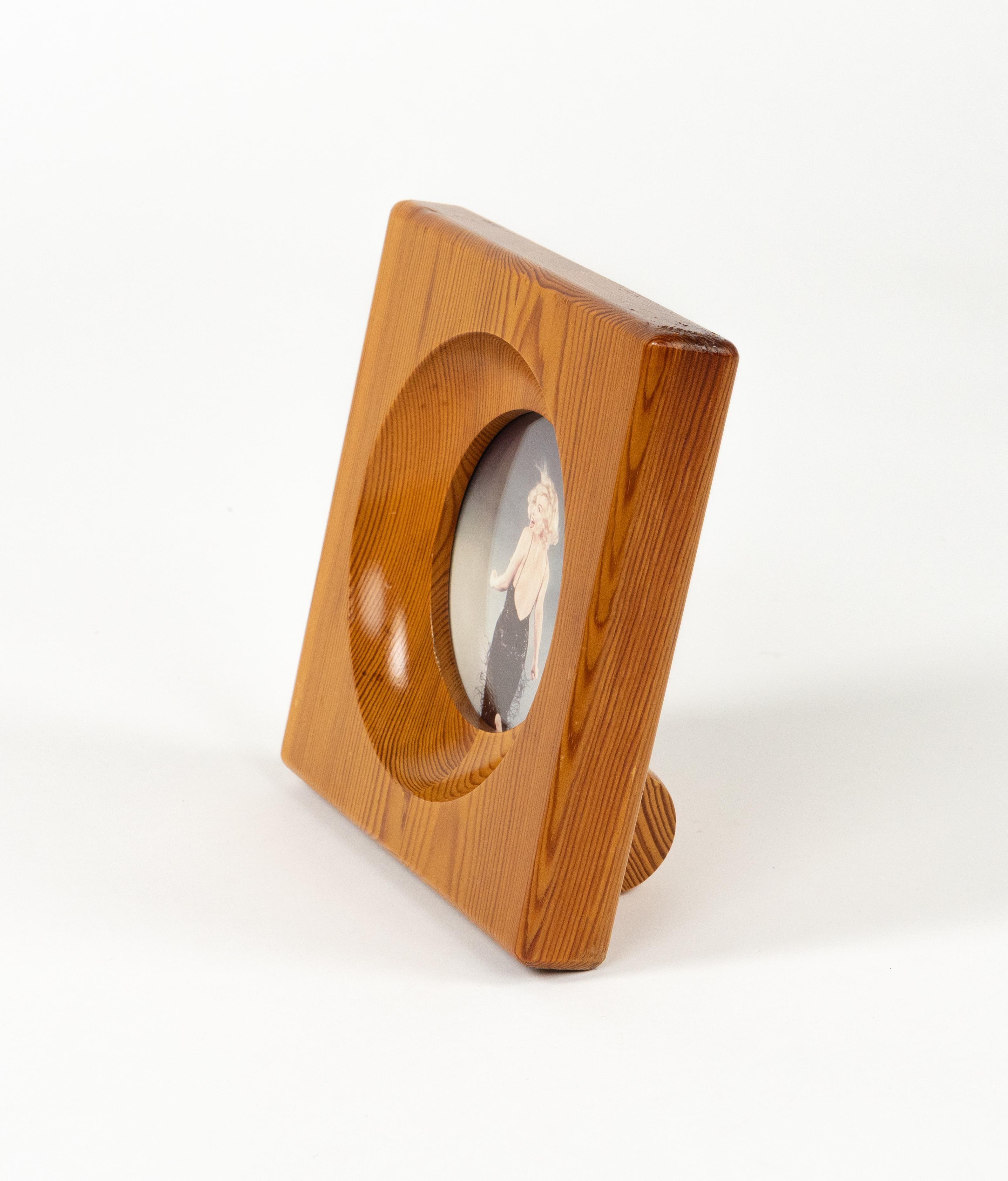 Bilderrahmen aus Holz und Glas aus der Mitte des Jahrhunderts von Alvar Aalto für Artek, Italien 1970er Jahre im Angebot 2