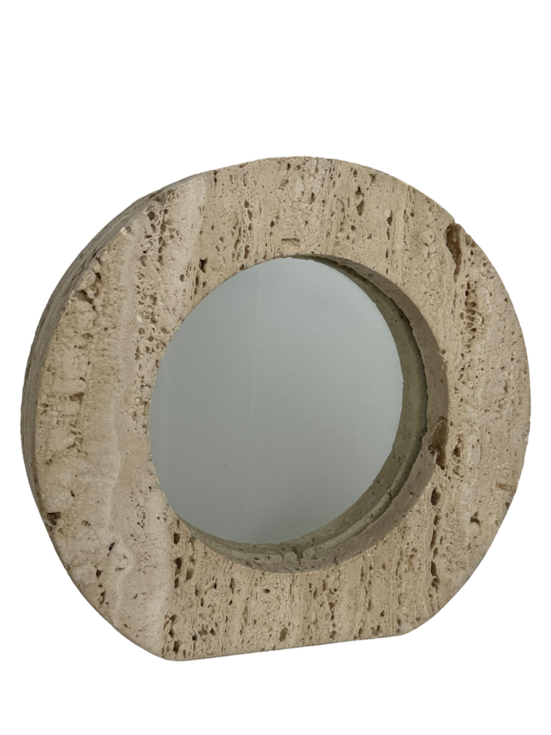 Midcentury Picture Frame Travertine Marble by Fratelli Mannelli, Italy 1970s For Sale 5