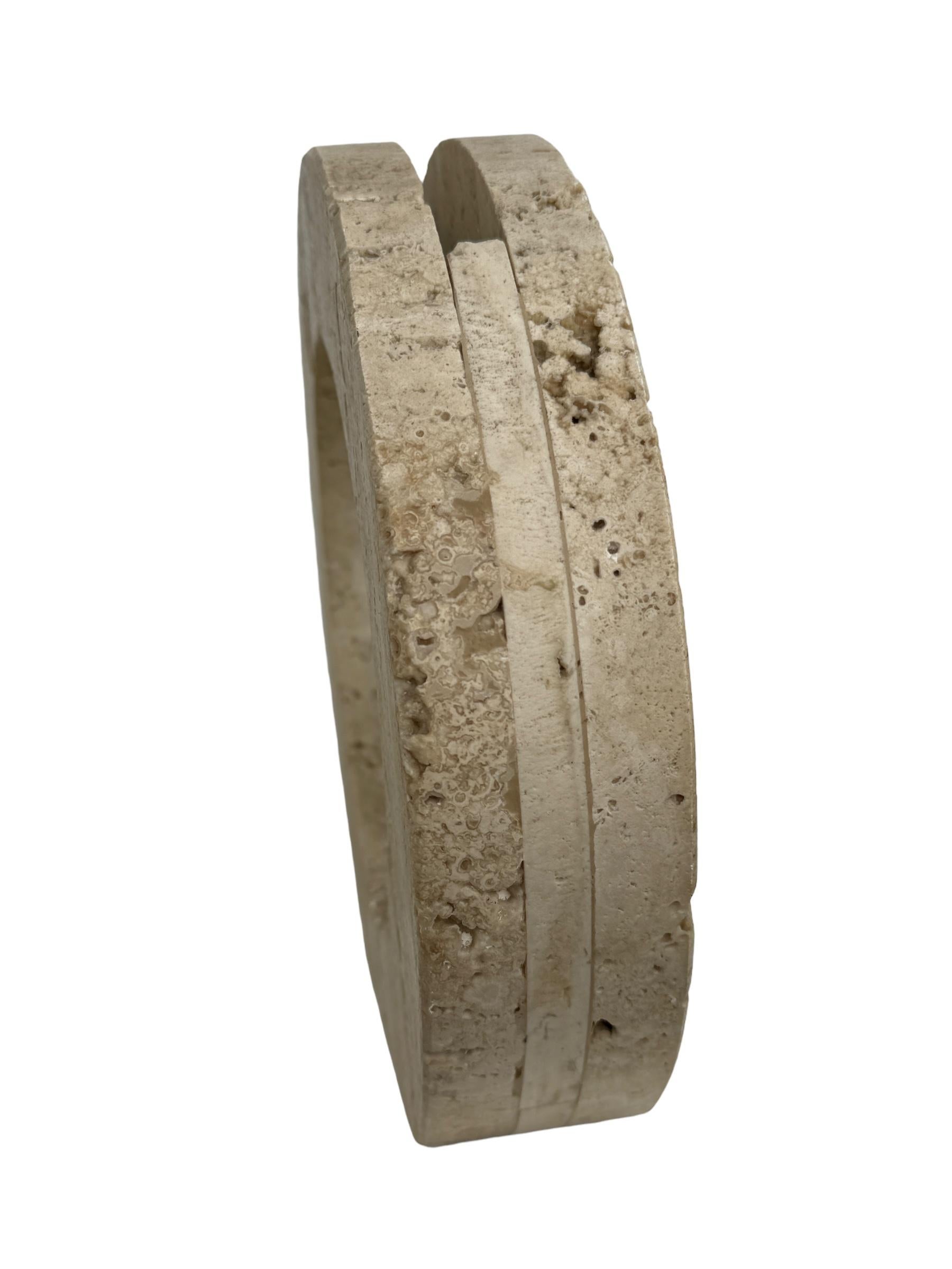 Midcentury Picture Frame Travertine Marble by Fratelli Mannelli, Italy 1970s For Sale 2