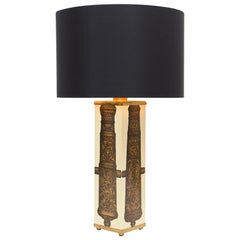 Vintage Midcentury Piero Fornasetti ‘Canon’ Table Lamp, circa 1950