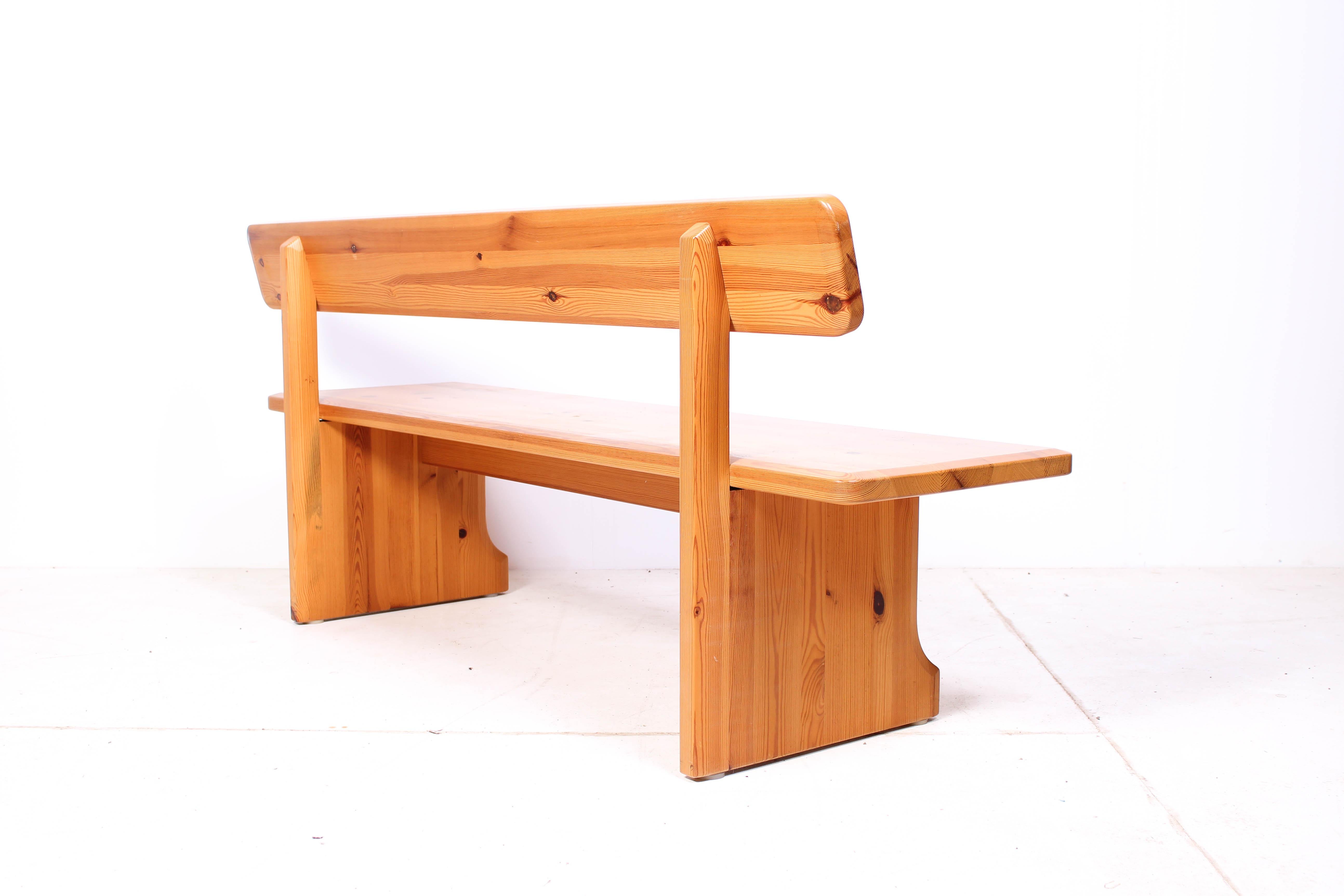 Midcentury Pine Bench by Karl Andersson and Söner 1