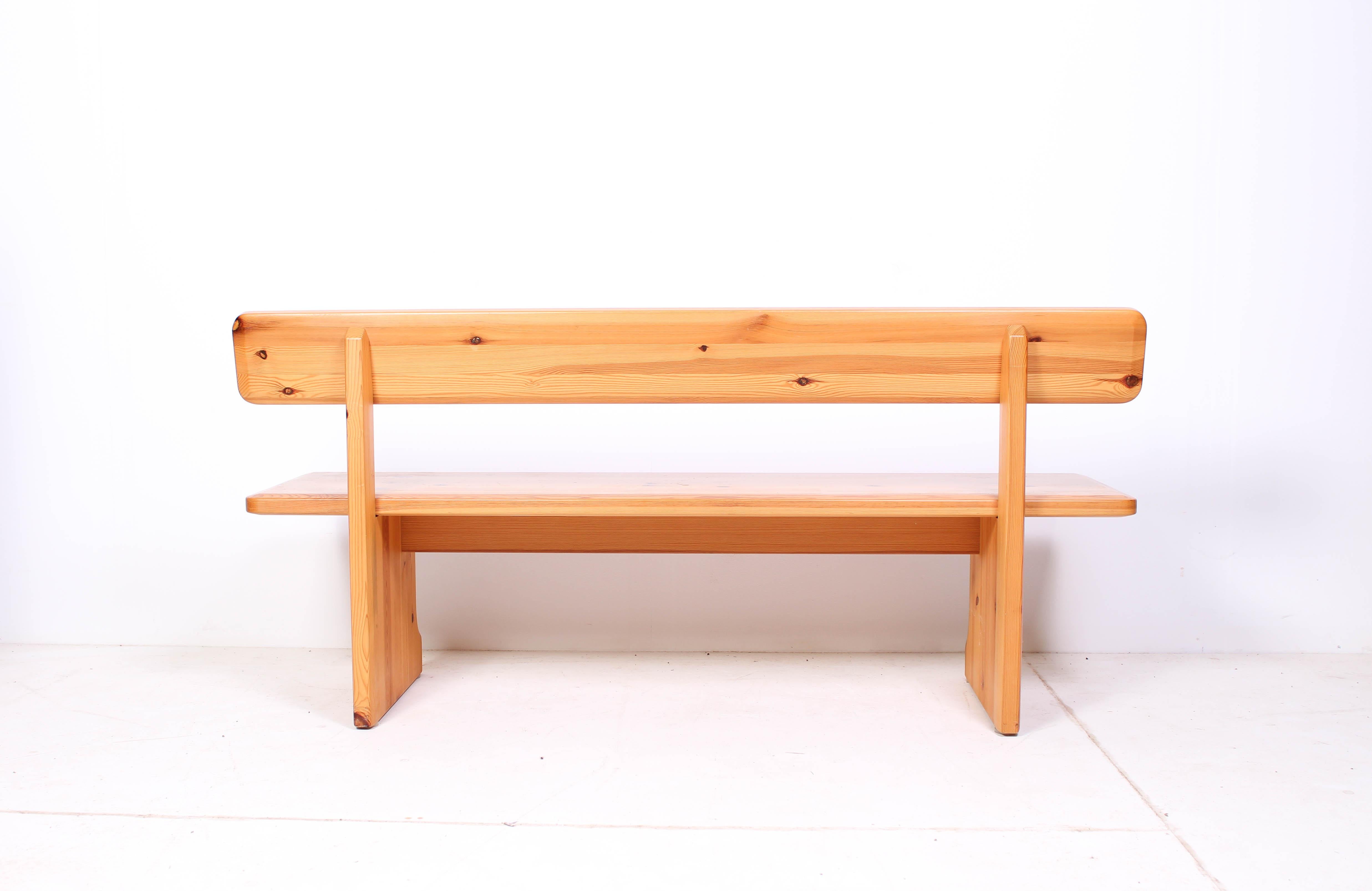 Midcentury Pine Bench by Karl Andersson and Söner 3