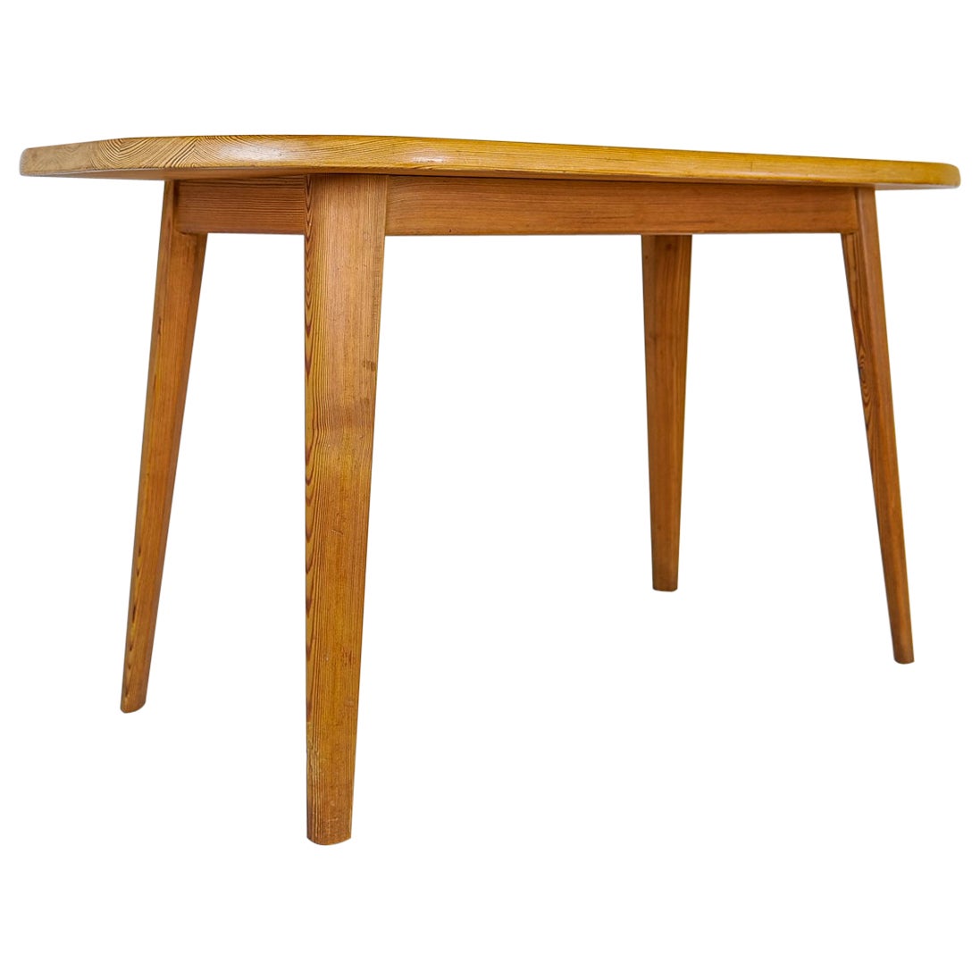 Mesa baja de pino de Carl Malmsten, Suecia, años 40