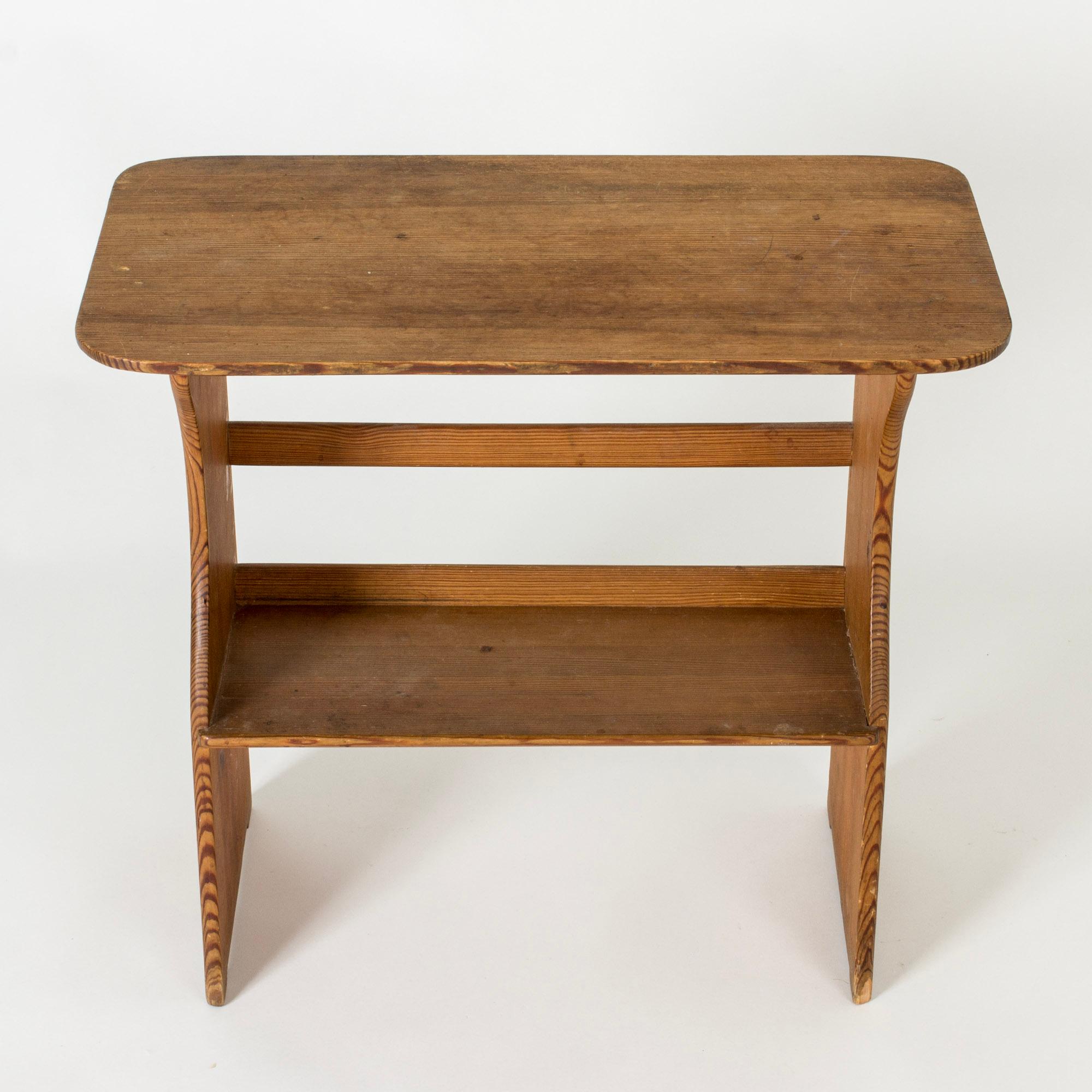 Scandinavian Modern Midcentury Pine Console by Carl Malmsten, Sweden, 1930s