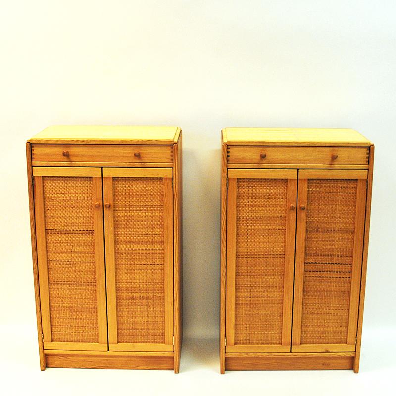 Late 20th Century Midcentury Pine Cupboards `Furubo` by Yngve Ekström 1970s, Sweden