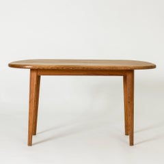 Midcentury Pine Occasional Table by Carl Malmsten, Sweden, 1940s