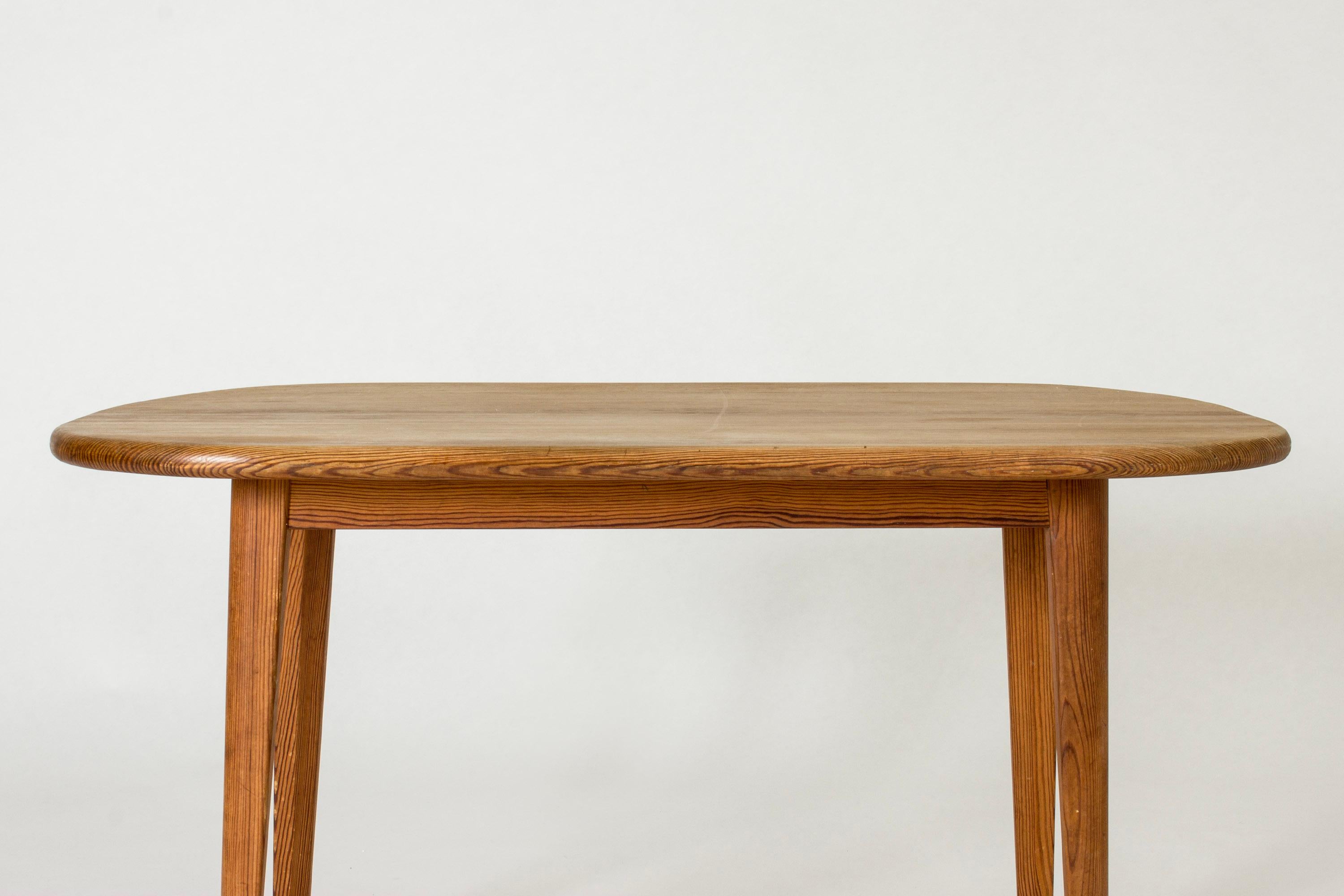 Scandinavian Modern Midcentury Pine Occasional Table by Carl Malmsten, Sweden, 1940s For Sale