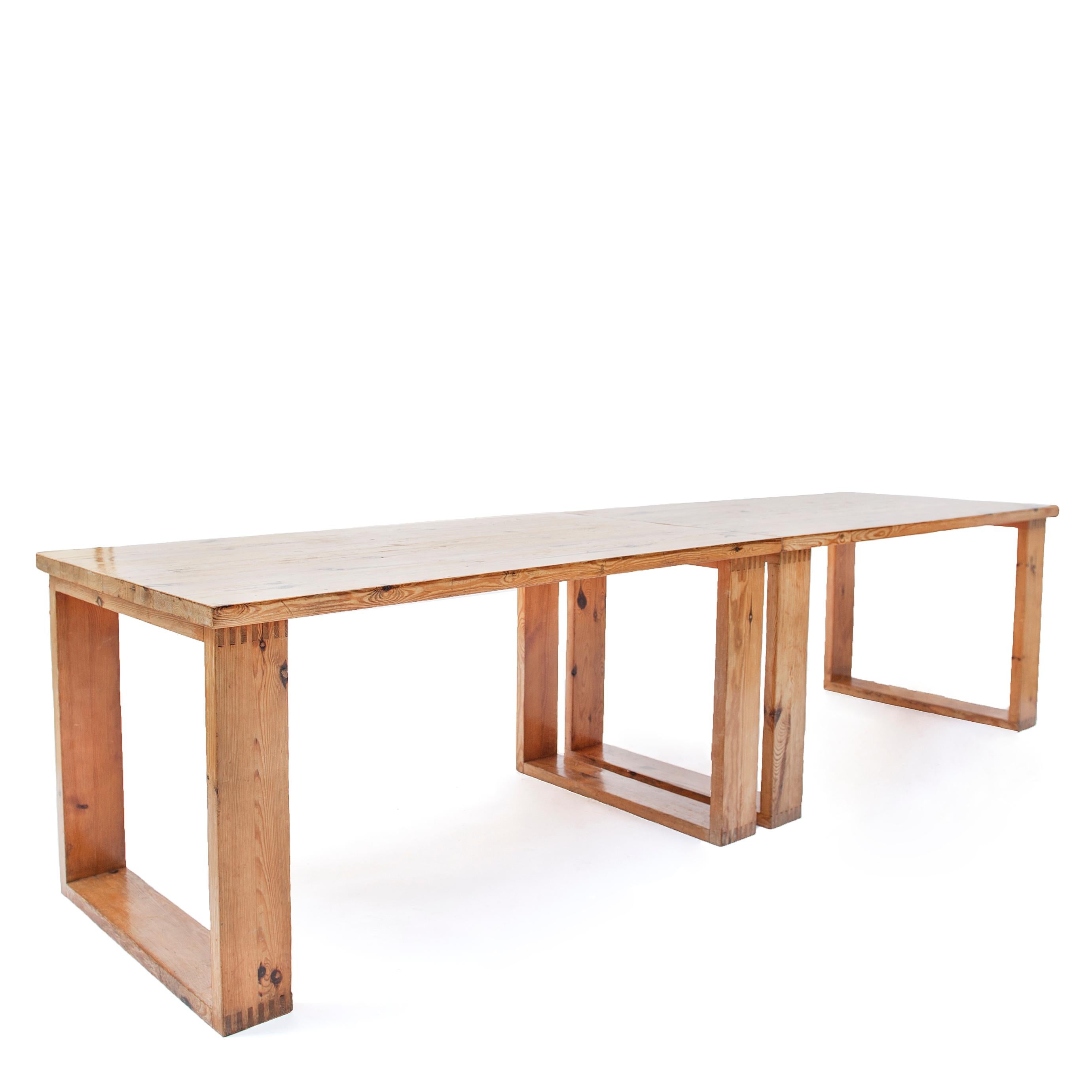 Midcentury Pine Table Designed by Ate Van Apeldoorn, 1970s 5