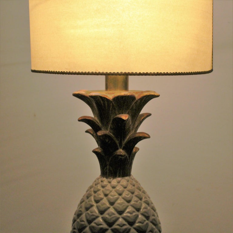Mid-Century Pineapple White Porcelain Table Lamp by Zaccagnini, Italy 1960s 10