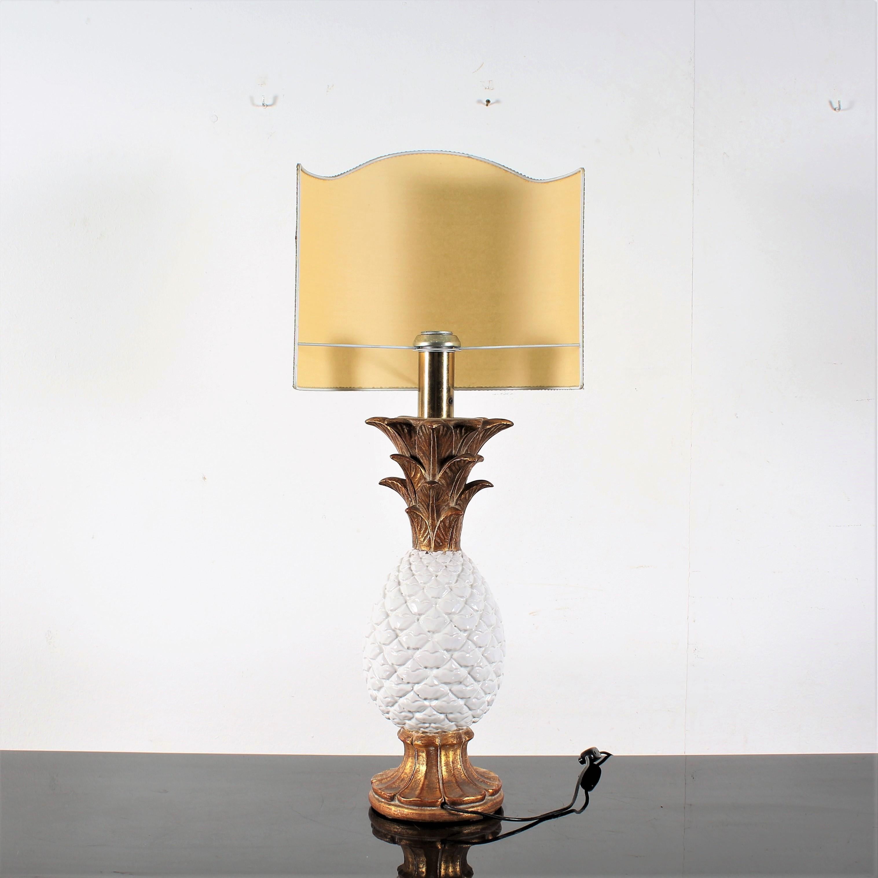 mid century pineapple lamp