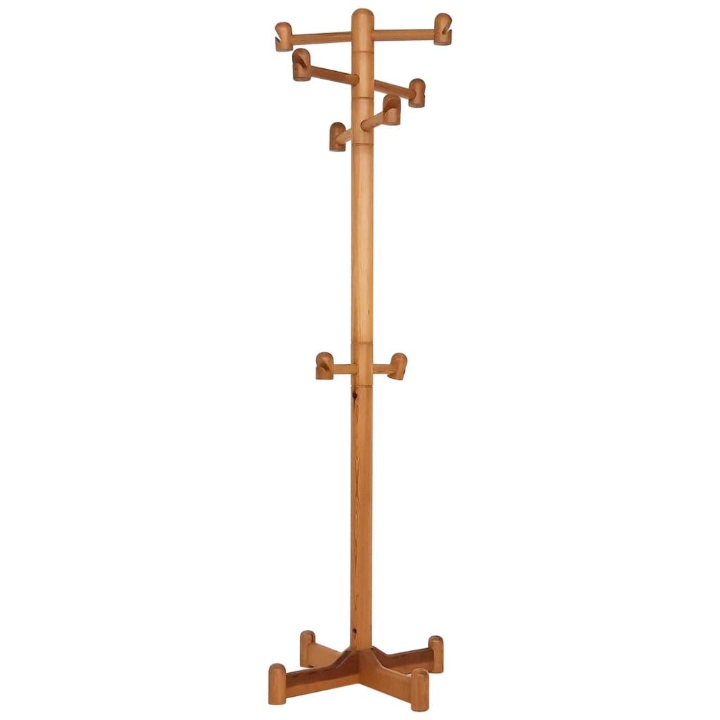 Midcentury Pinewood Coatrack, Sweden, 1970s at 1stDibs