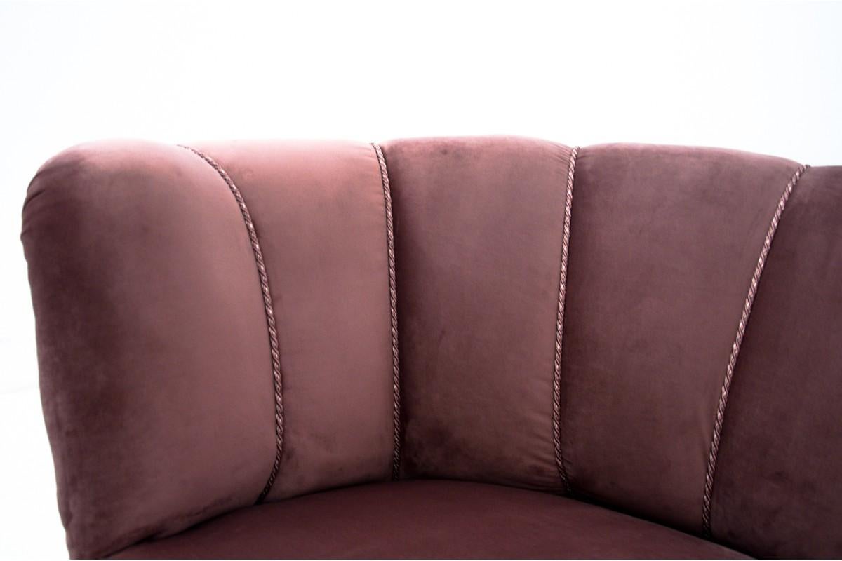 Mid-20th Century Midcentury Pink Banana Sofa, Danish Design, 1960s