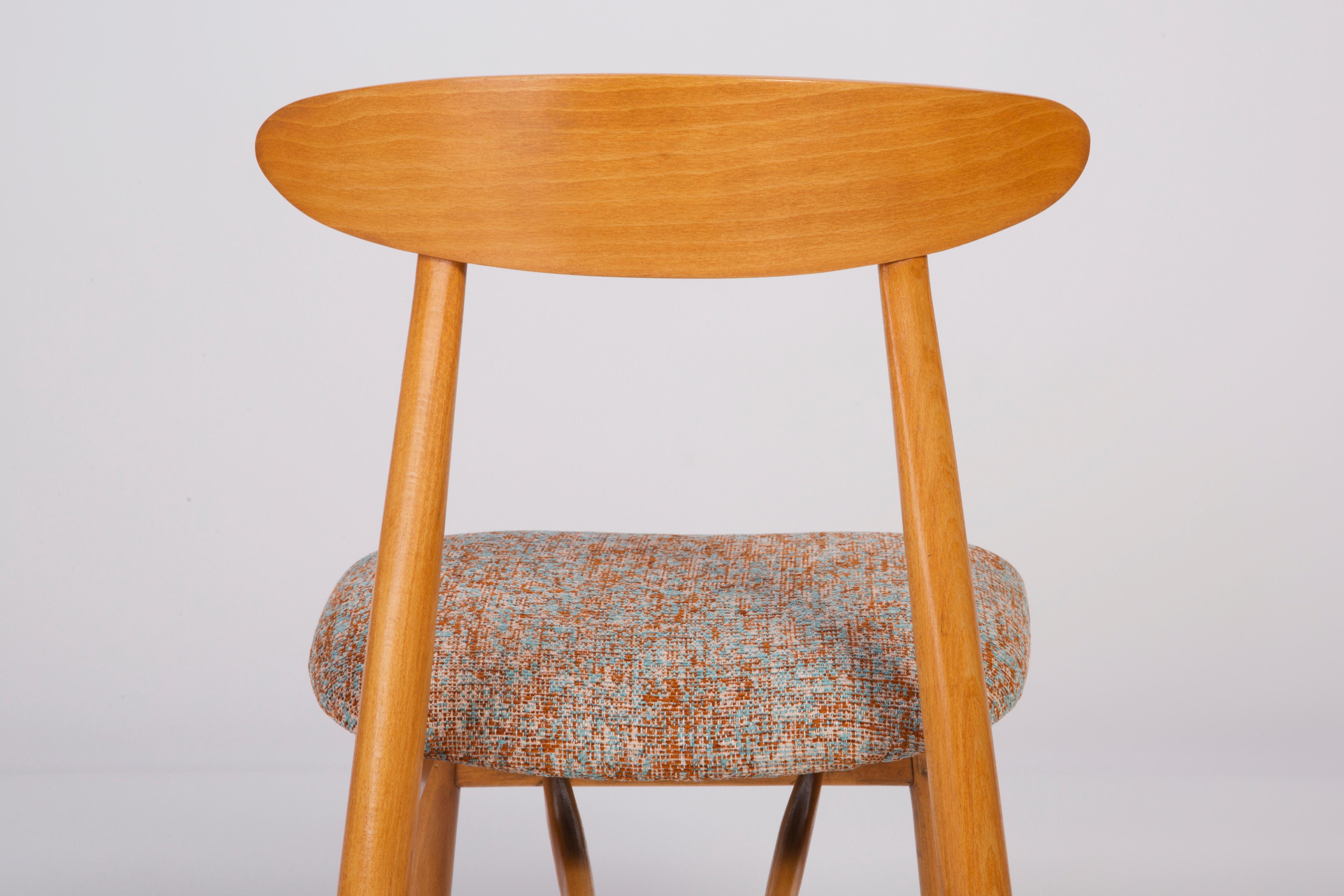 Polish Midcentury Pixel Dining Chair, 1960s For Sale
