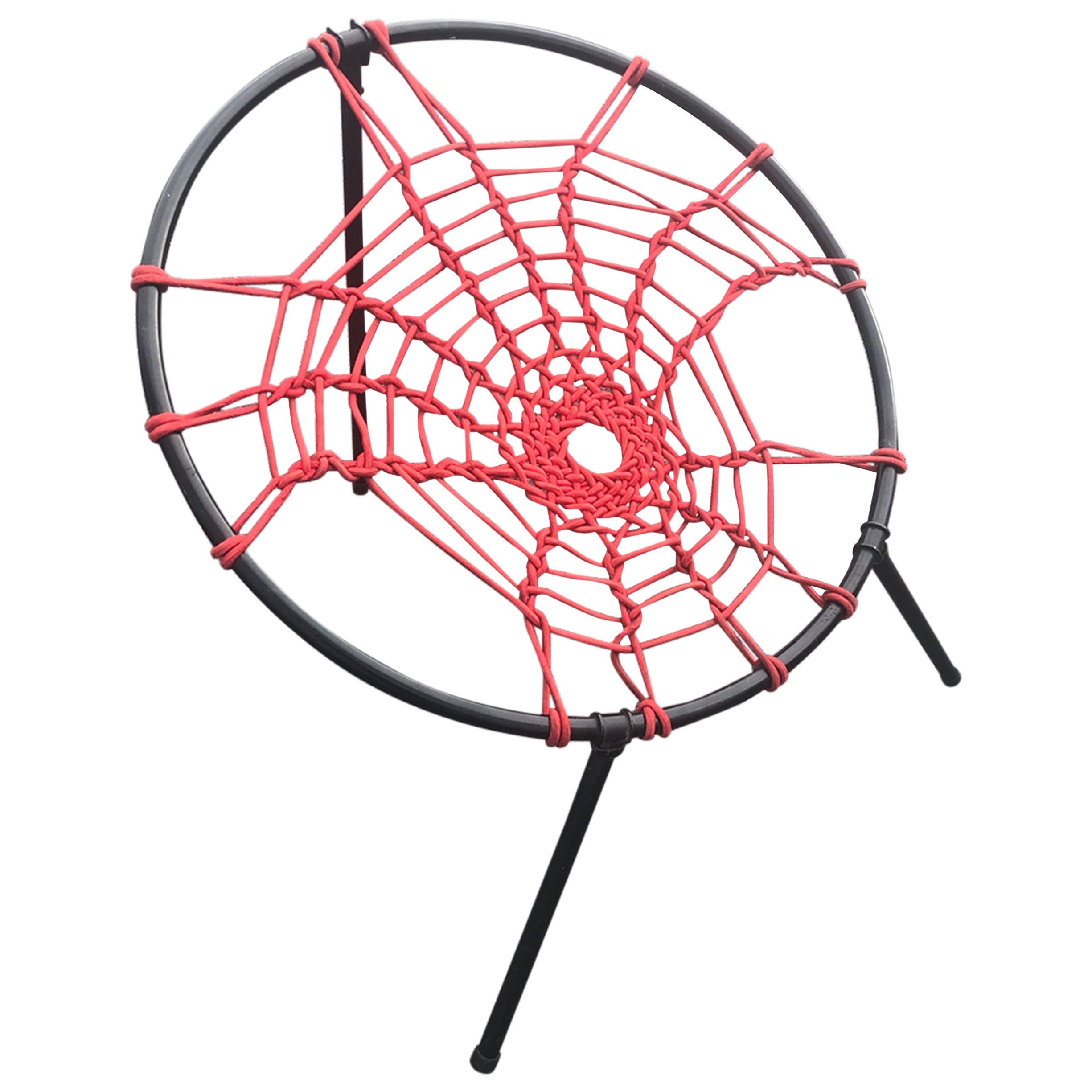 Sedia Spider Plan O Hoffer / Lounge Patio Chair francese, circa 1958
