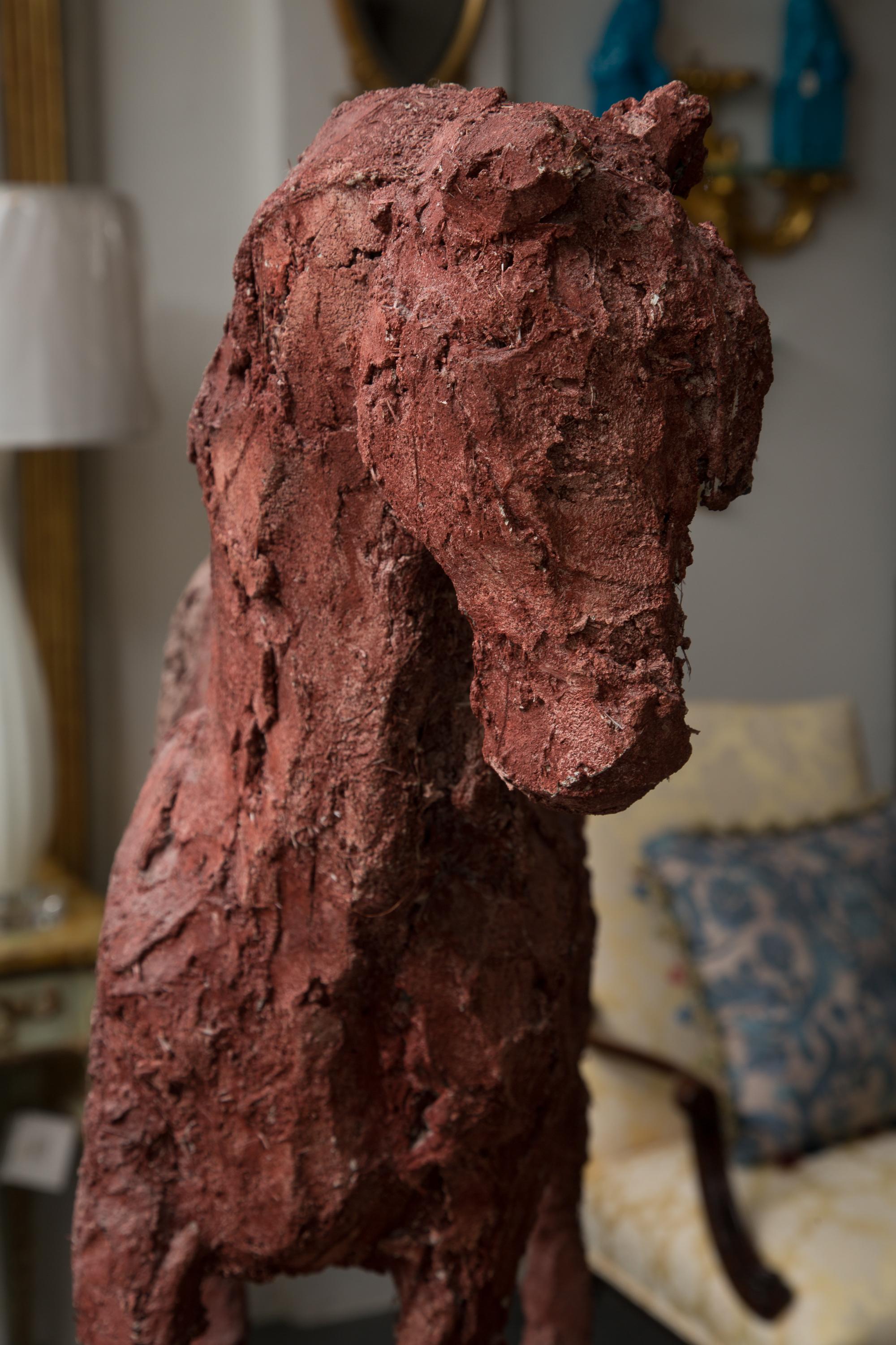 Late 20th Century Midcentury Plaster Figure of a Stately Horse by Siri Hollander, Sculpture