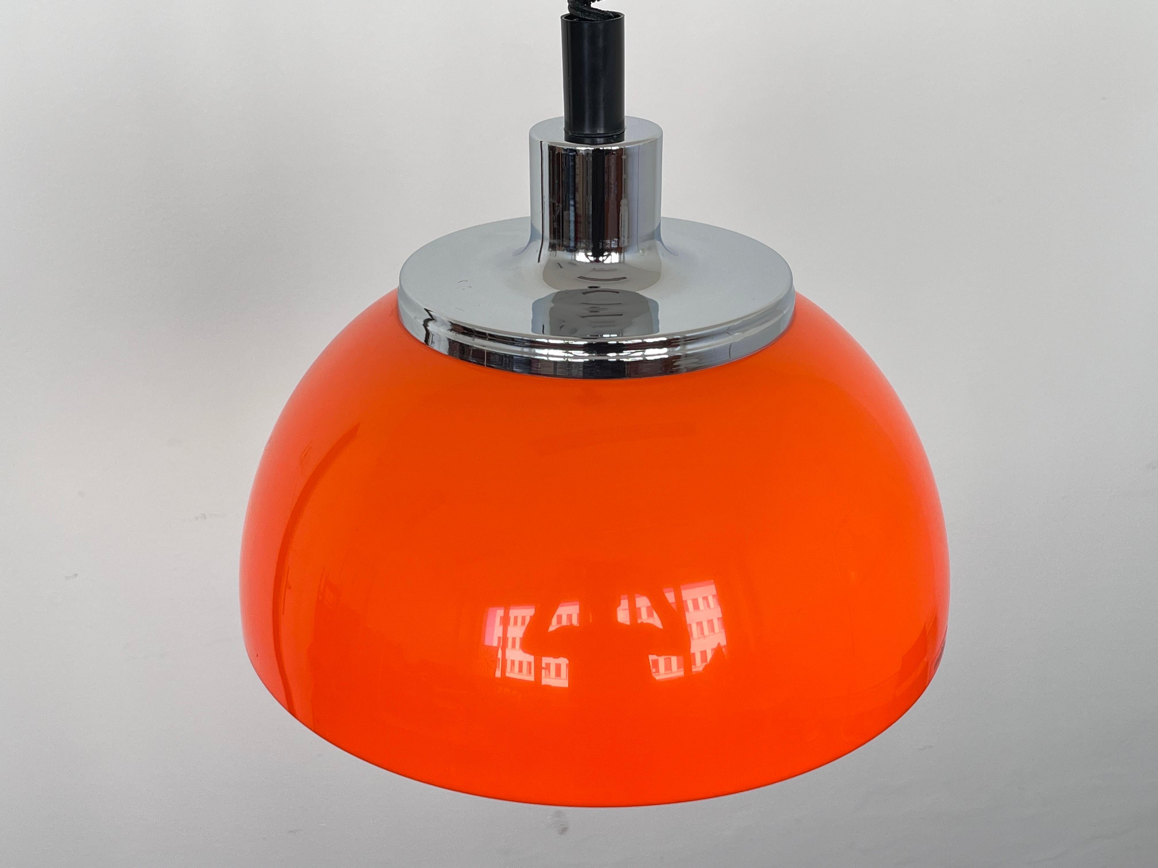 Mid-Century Modern Midcentury plastic Design Pendant by Meblo, Harvey Guzzini, Italy, 1970s For Sale