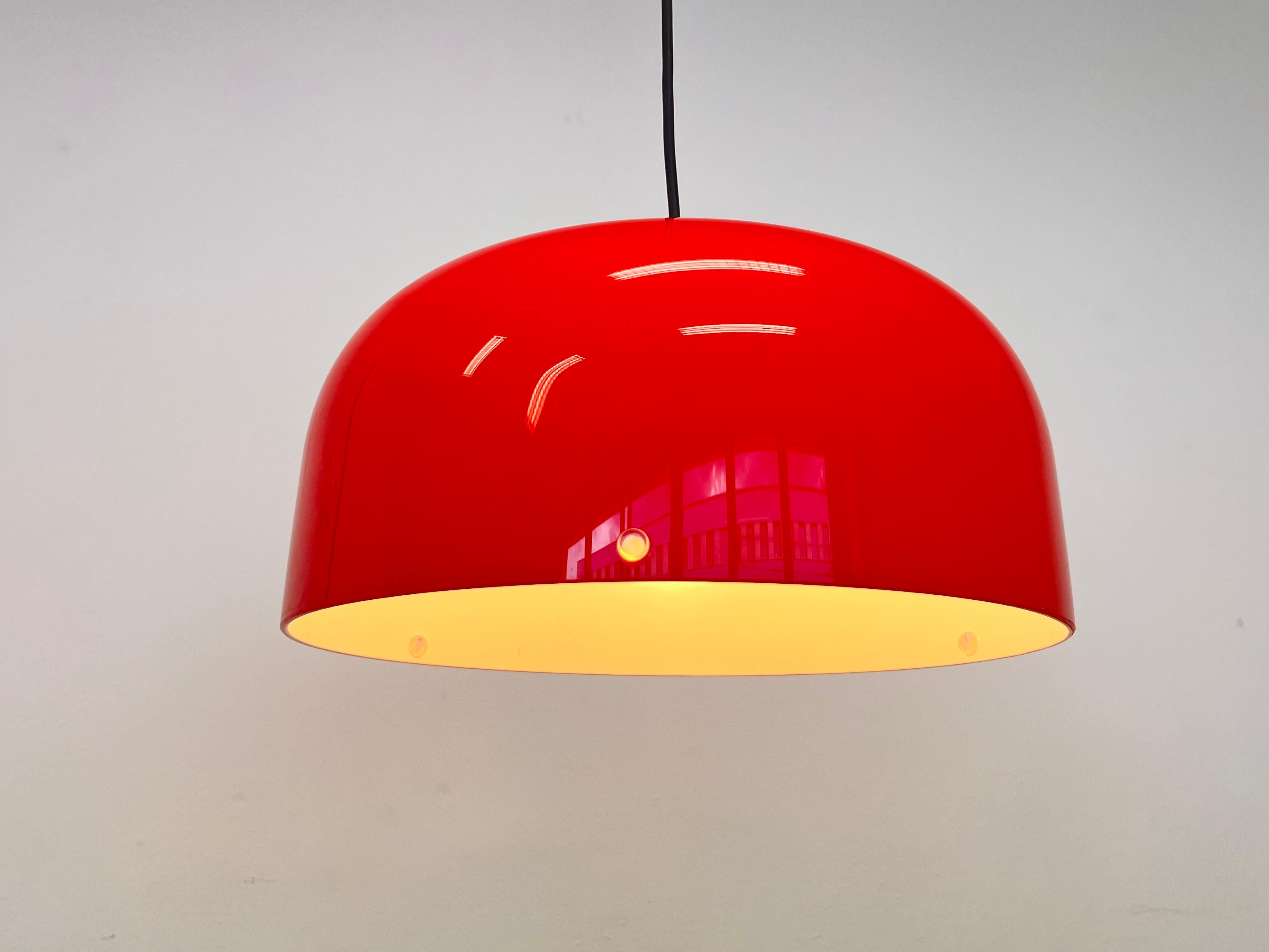 Italian Midcentury plastic Design Pendant by Meblo, Harvey Guzzini, Italy, 1970s For Sale