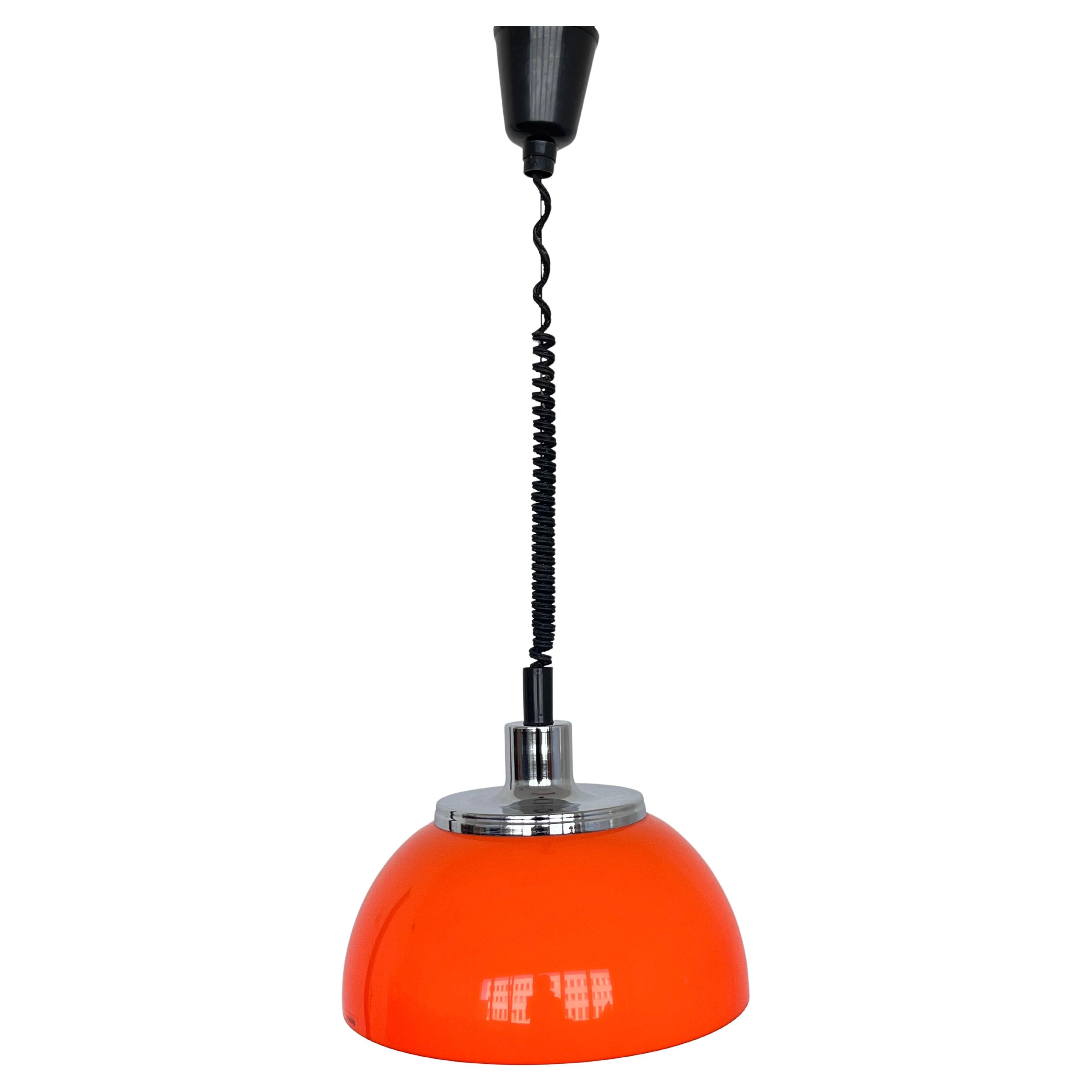 Midcentury plastic Design Pendant by Meblo, Harvey Guzzini, Italy, 1970s