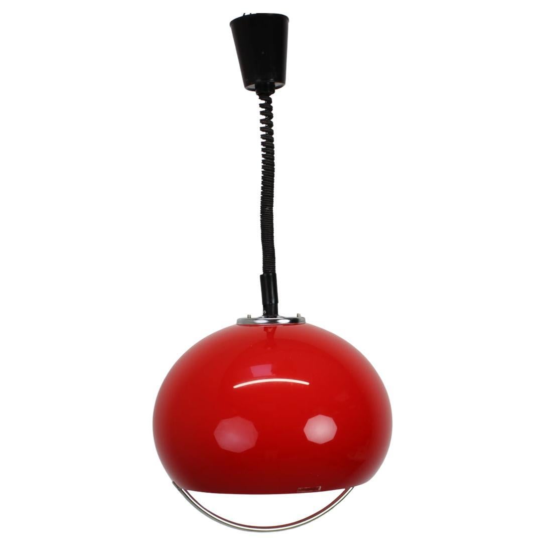 Colgante de diseño de mediados de siglo de Meblo, Harvey Guzzini, Italia, años 70