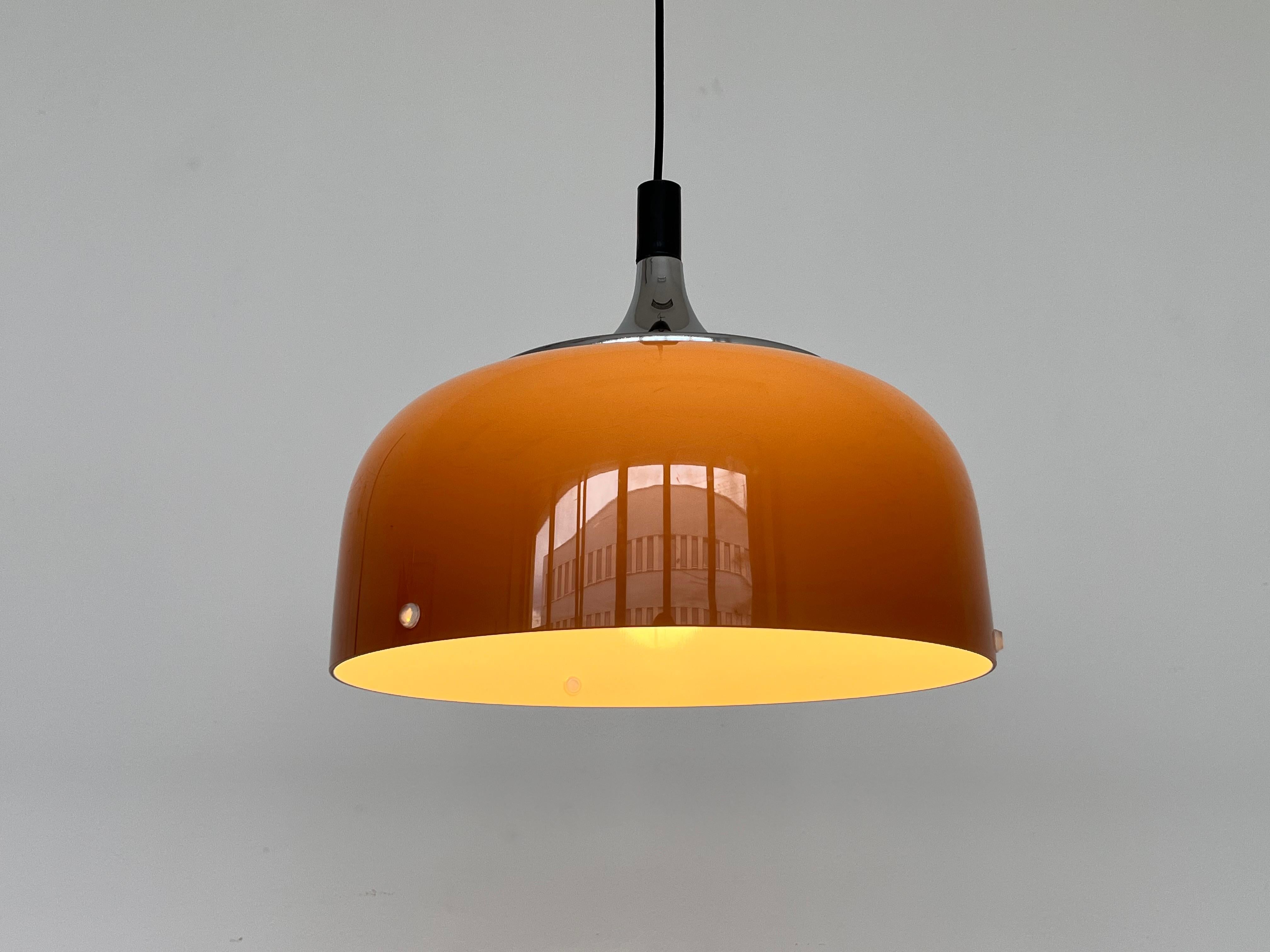 Mid-Century Modern Midcentury plastic Design Pendant Meblo, Harvey Guzzini, Italy, 1970s For Sale