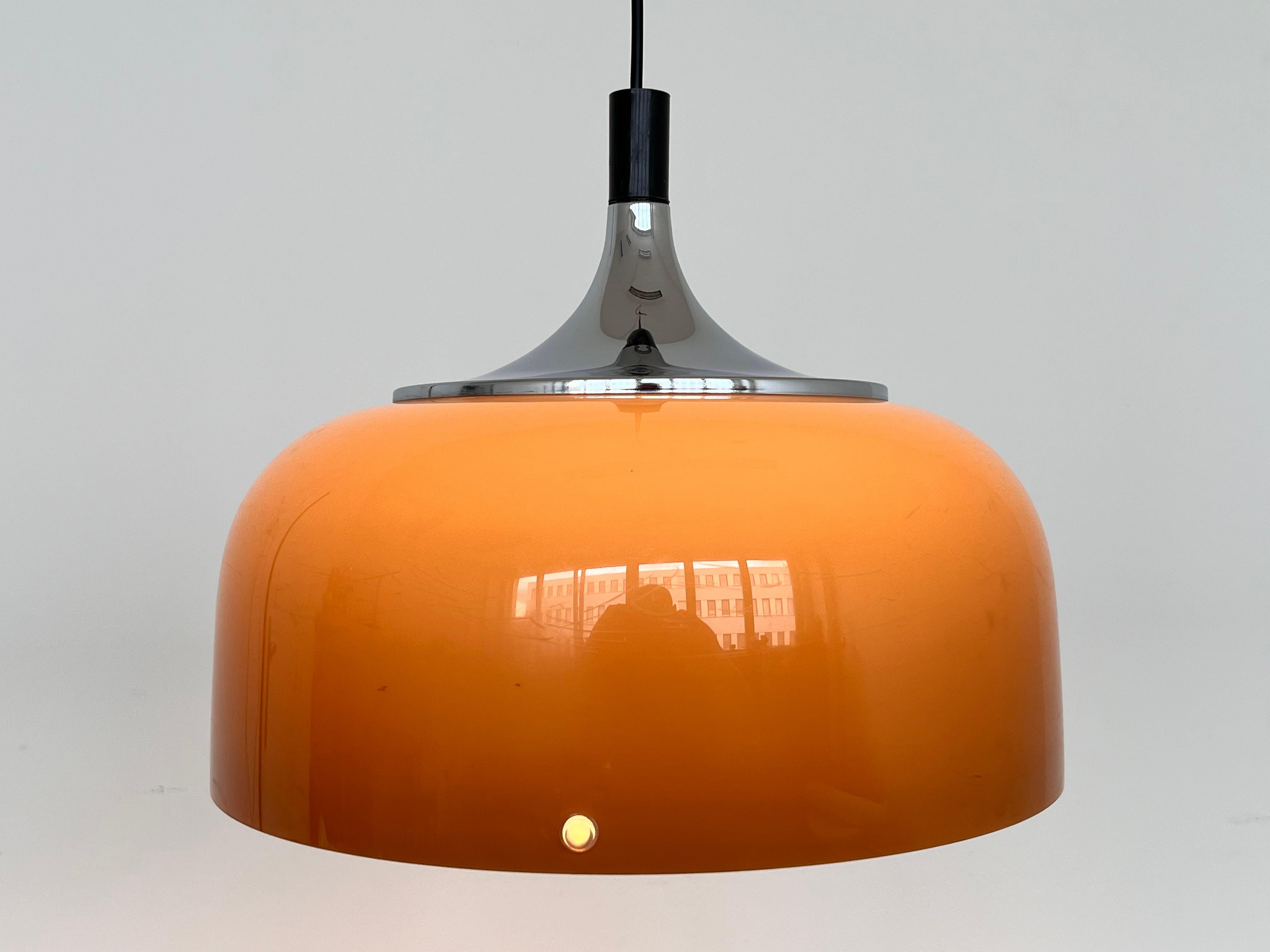 Italian Midcentury plastic Design Pendant Meblo, Harvey Guzzini, Italy, 1970s For Sale