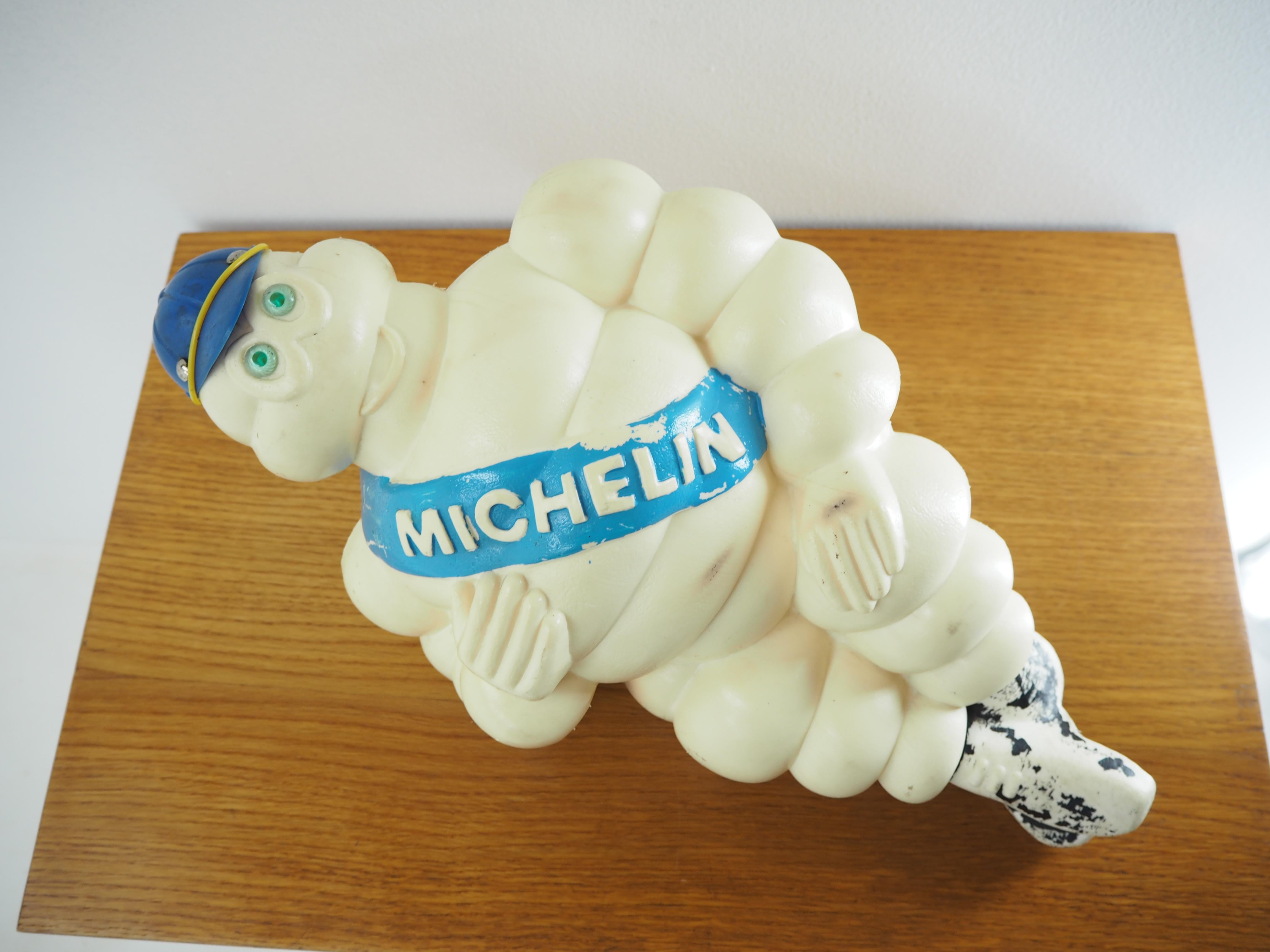 Midcentury Plastic Michelin Man, Vintage Sign, 1950s 1