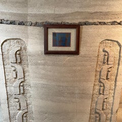 1970s Abstract Modernist Artwork Comical Figurative Lithograph